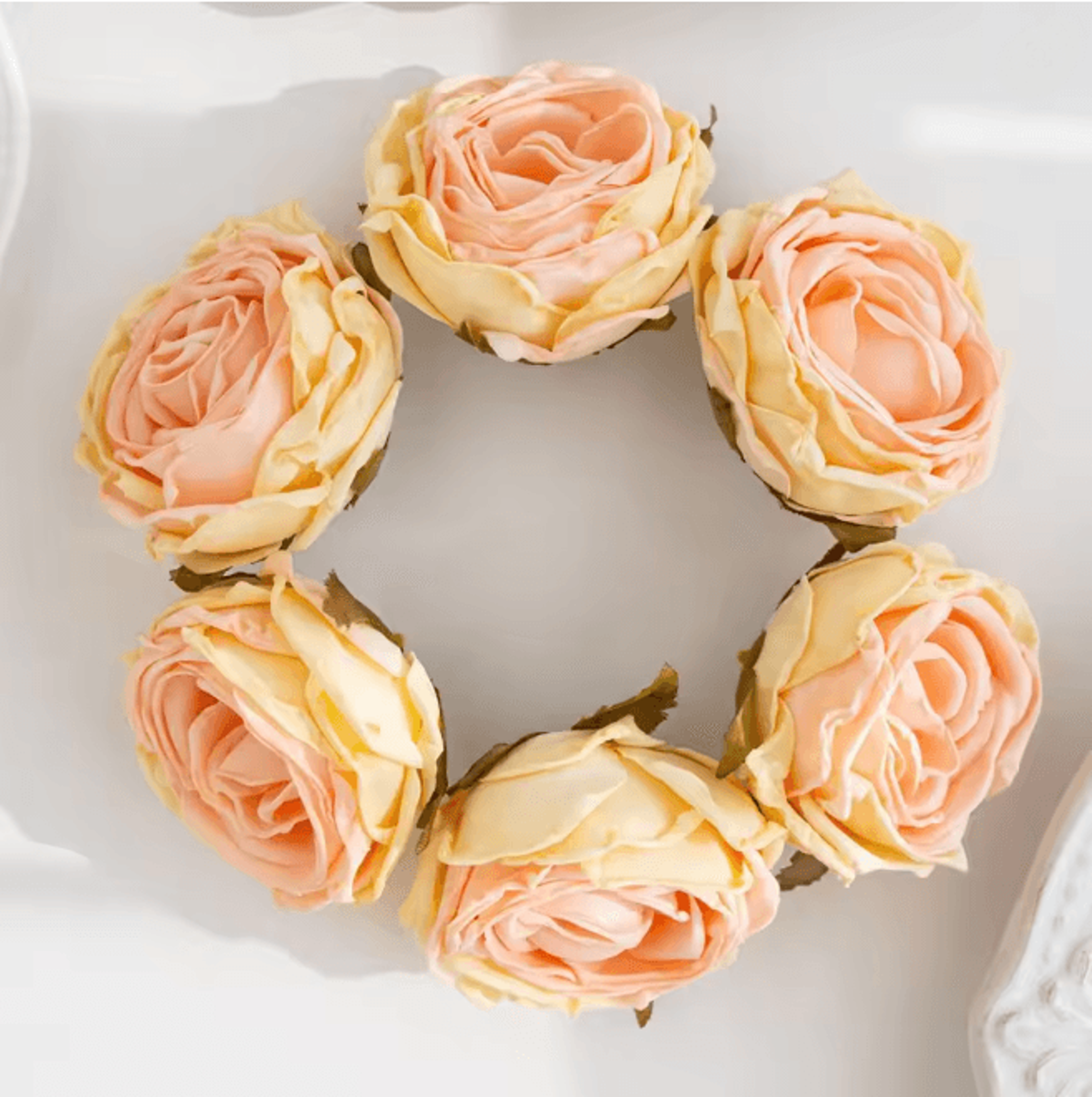 Burned Edge Artificial Rose Flower For Wedding Bridal Bouquet And DIY Decor 13