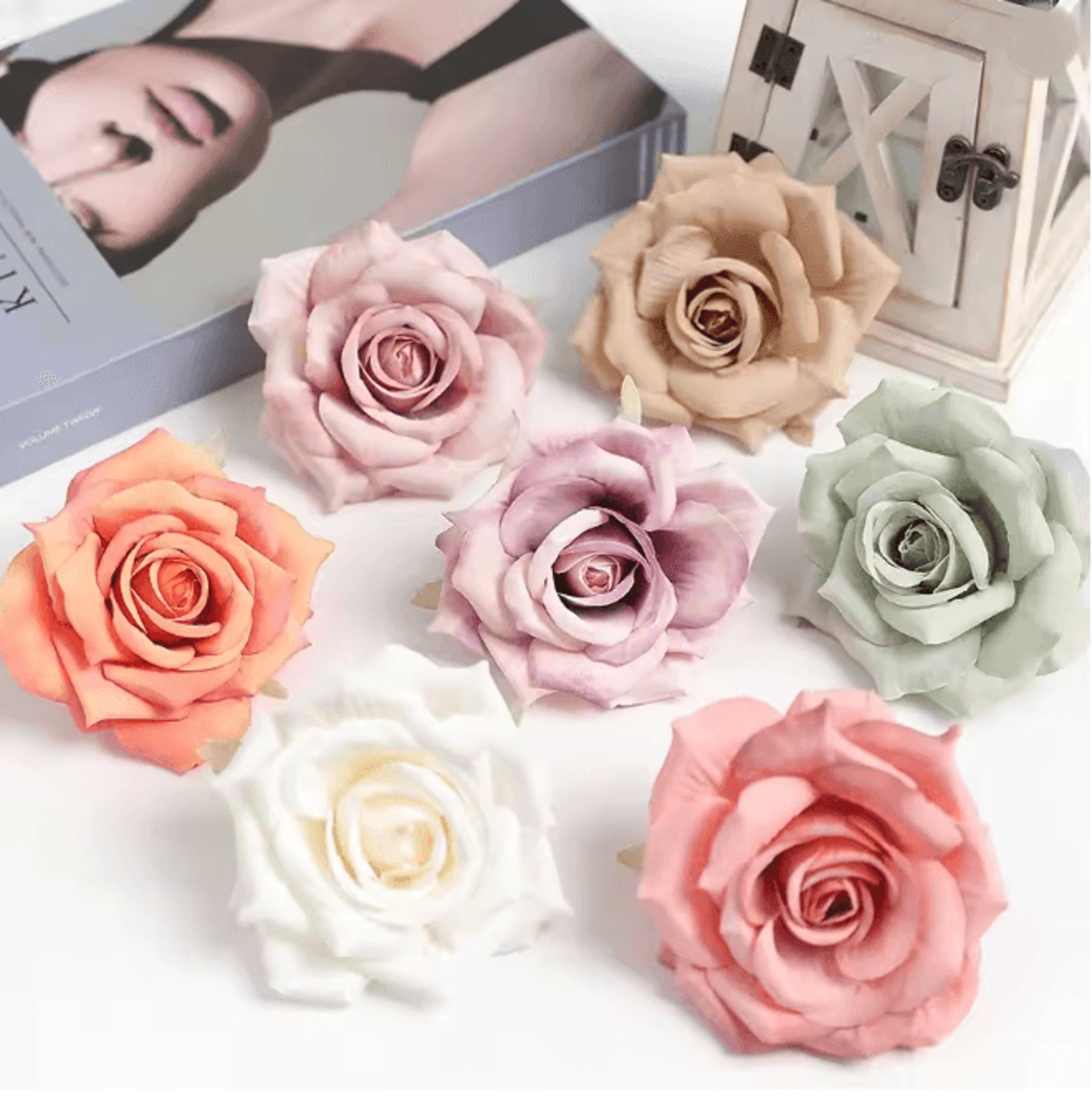 artificial silk rose flowers for wedding decor and diy arrangements
