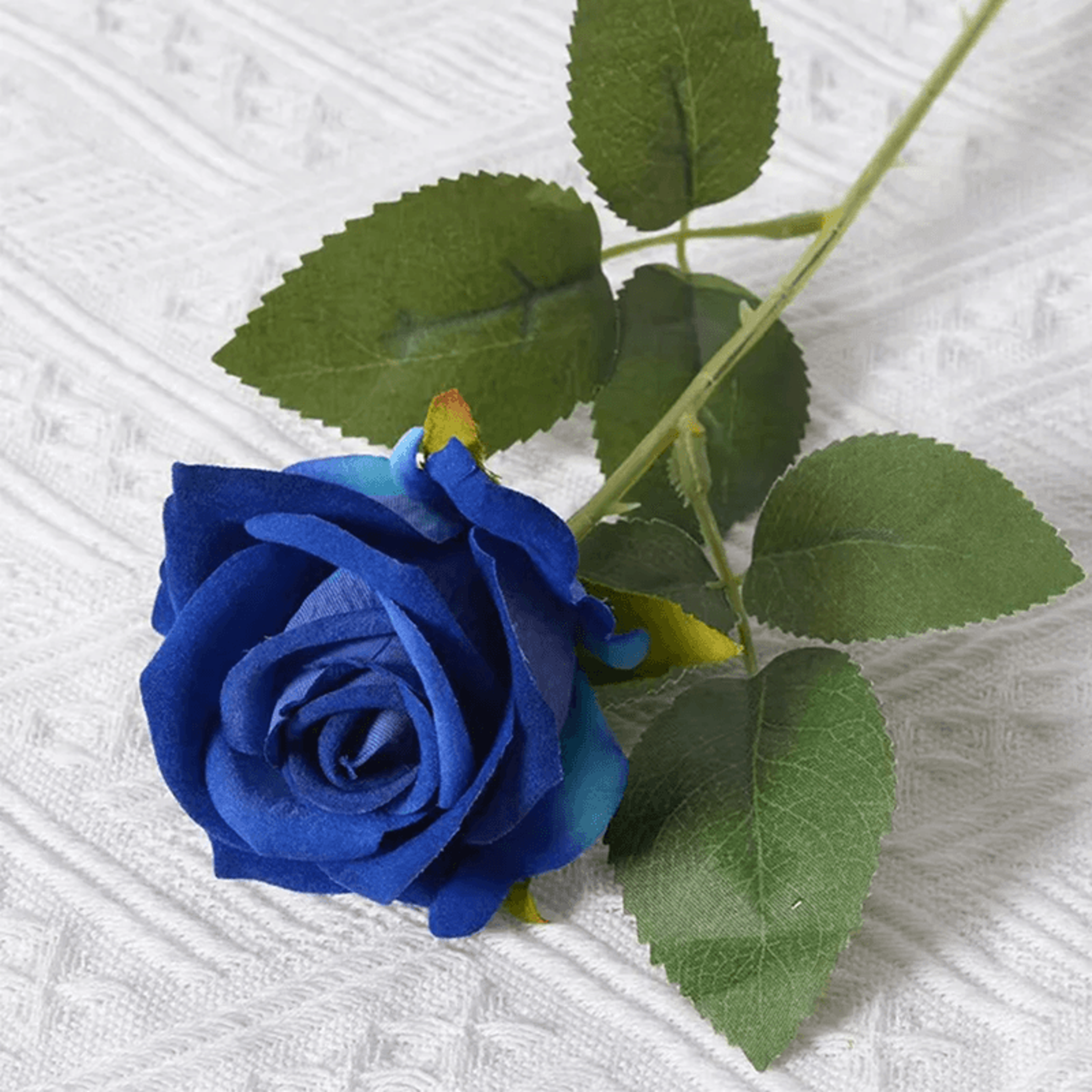Realistic Artificial Red Rose Stems For Wedding And Home Decor 8