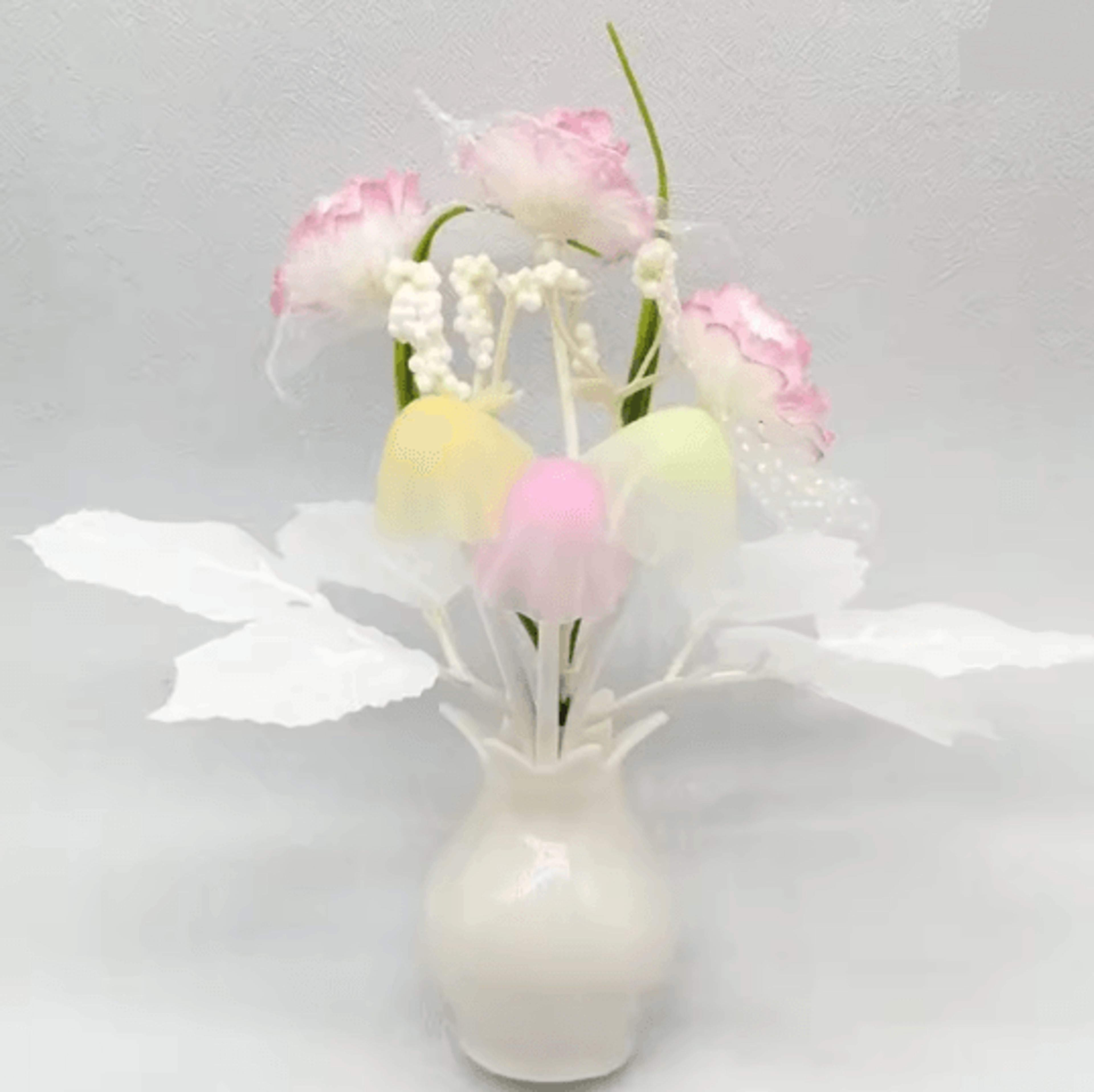 Auto Sensor LED Rose Mushroom Night Light Plug In Lamp 2