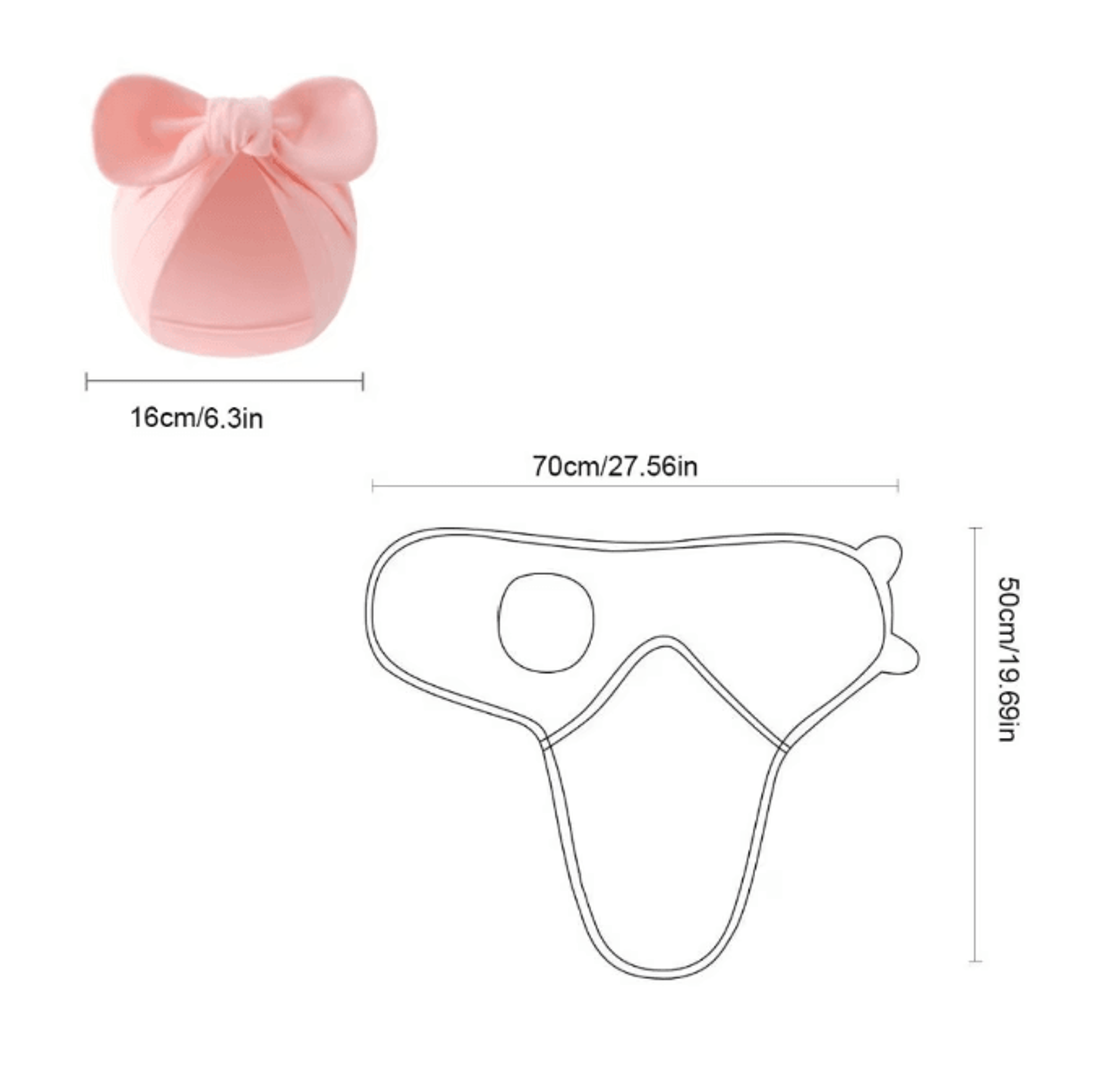 BlossomBow Newborn Photography Blanket And Hat Set 1