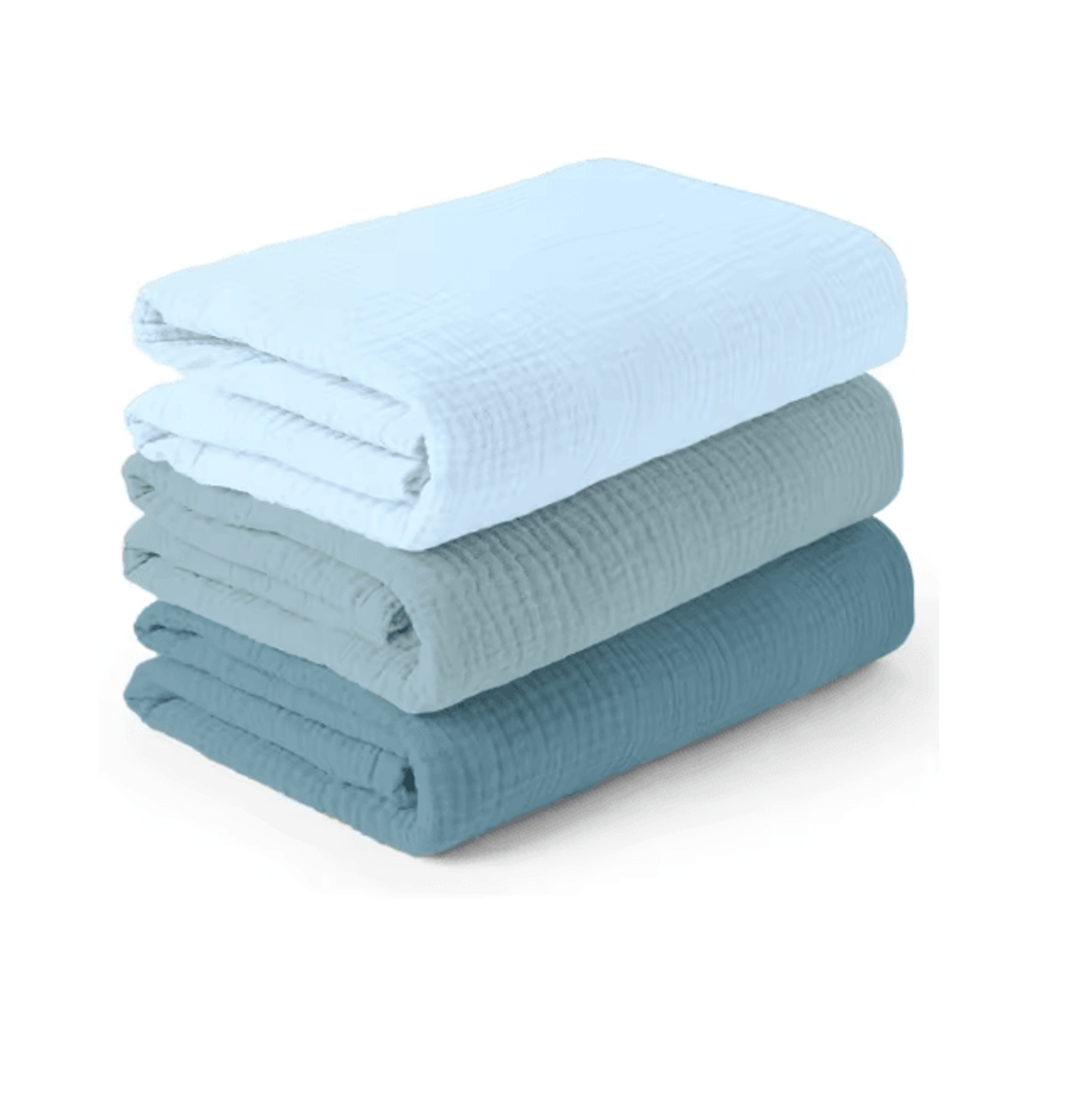 PureComfort 3 Pack Muslin Swaddle Blankets Soft Breathable Receiving Set 9