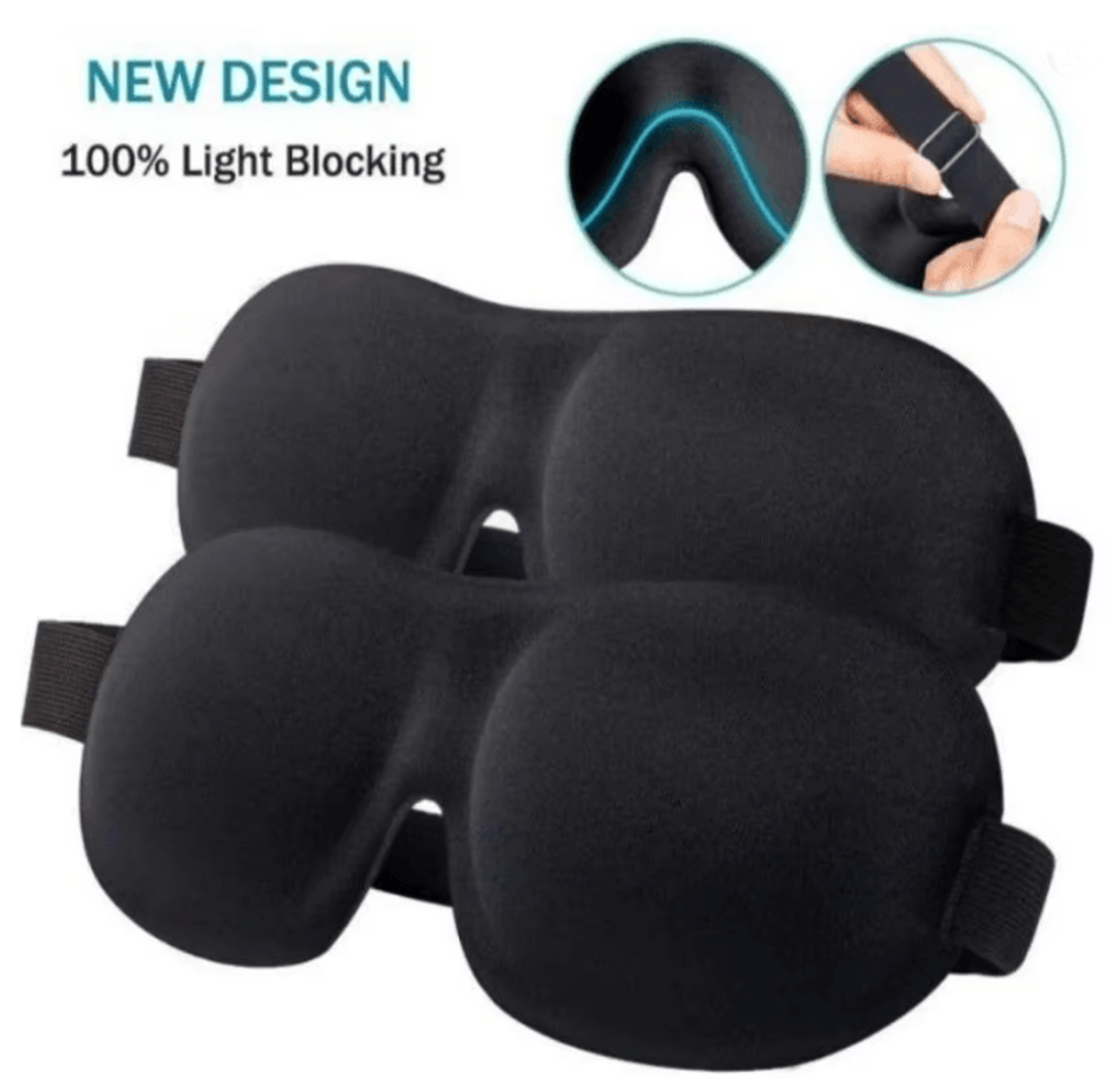 DreamShield 3D Blackout Sleep Eye Mask 3
