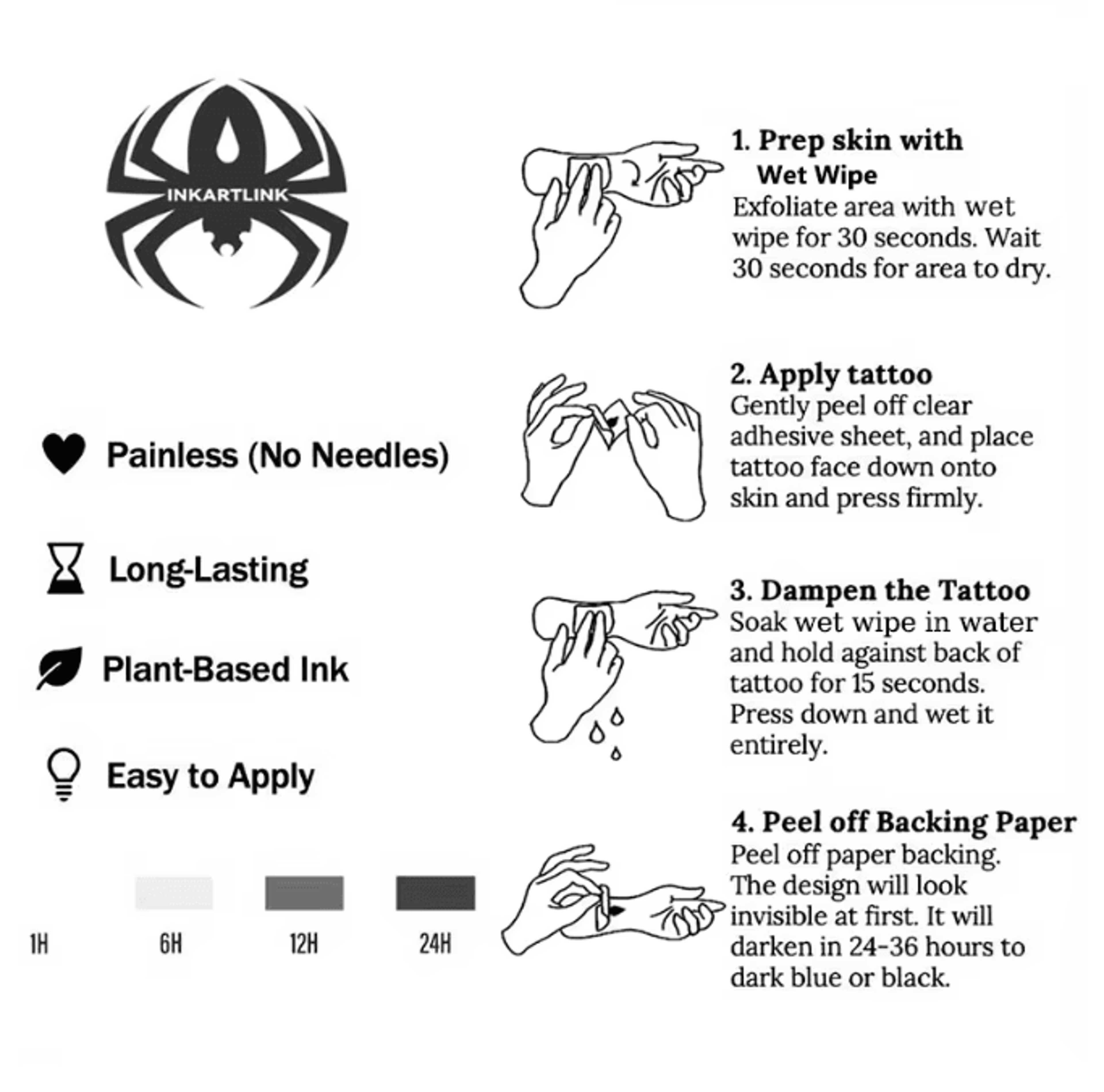 EverInk Pigeon Semi Permanent Temporary Tattoo 3