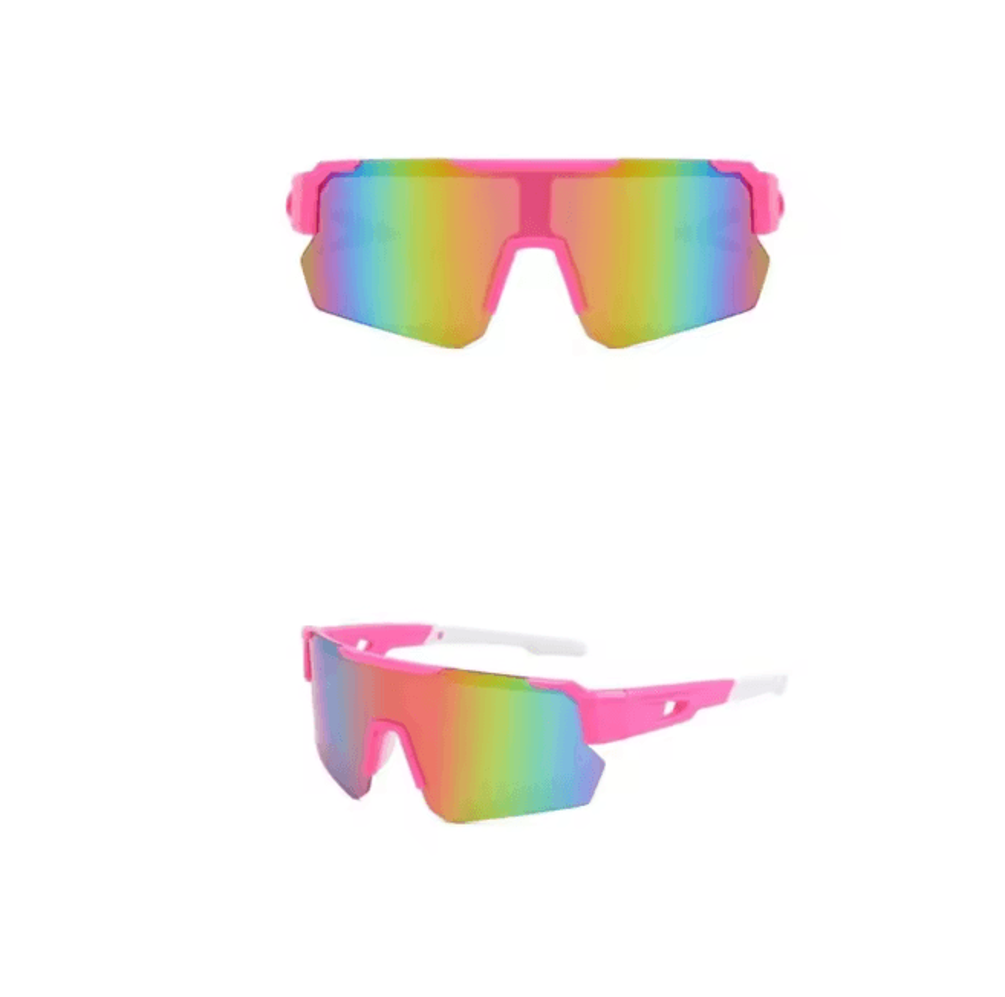 AeroShield Pink UV Protection Cycling Sunglasses 2