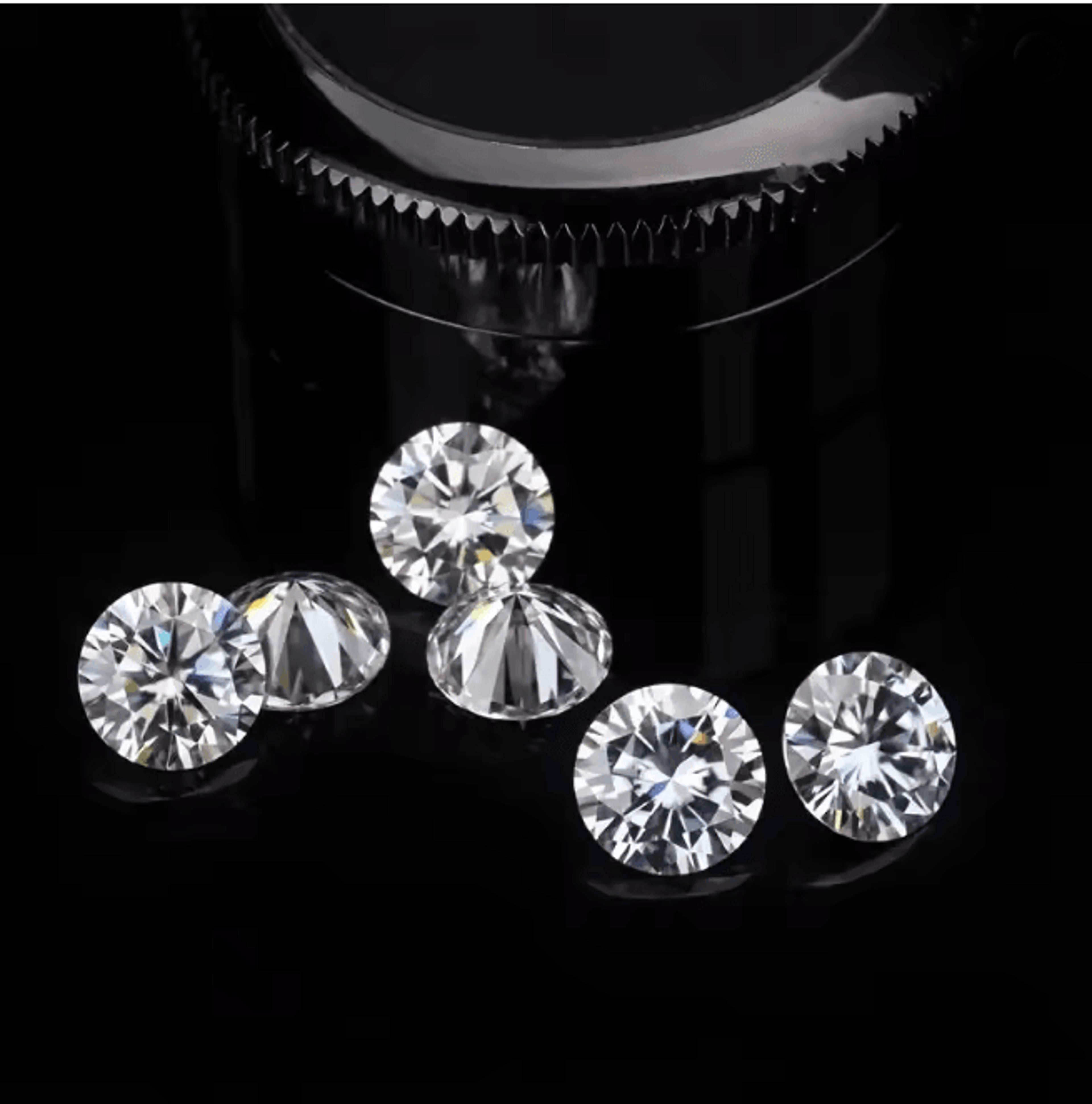 SparkCraft 50 Piece 6mm Cubic Zirconia Loose Stones For Jewelry Making 1