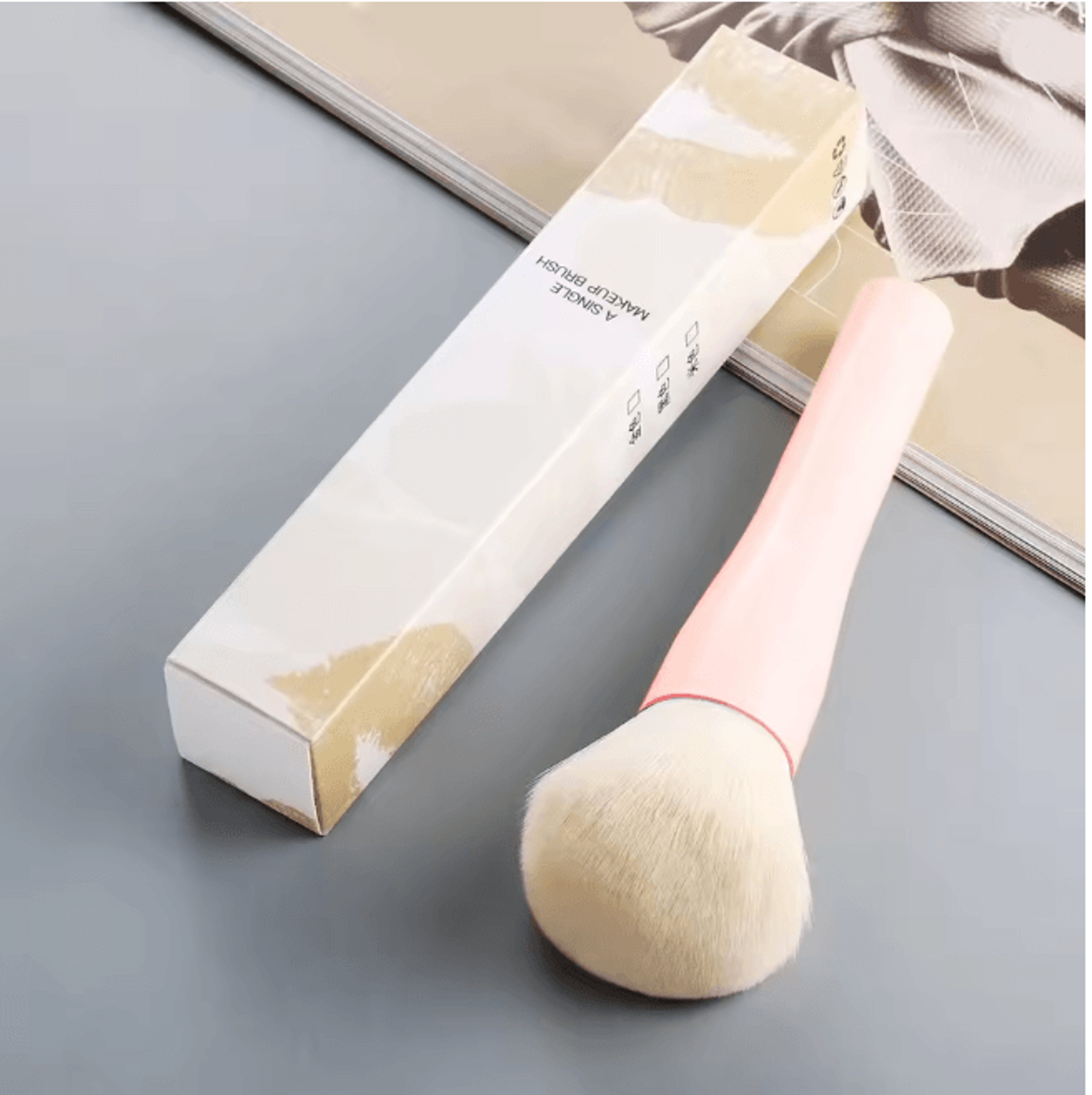 VelourPro Large Powder Makeup Brush For Flawless Finish 5