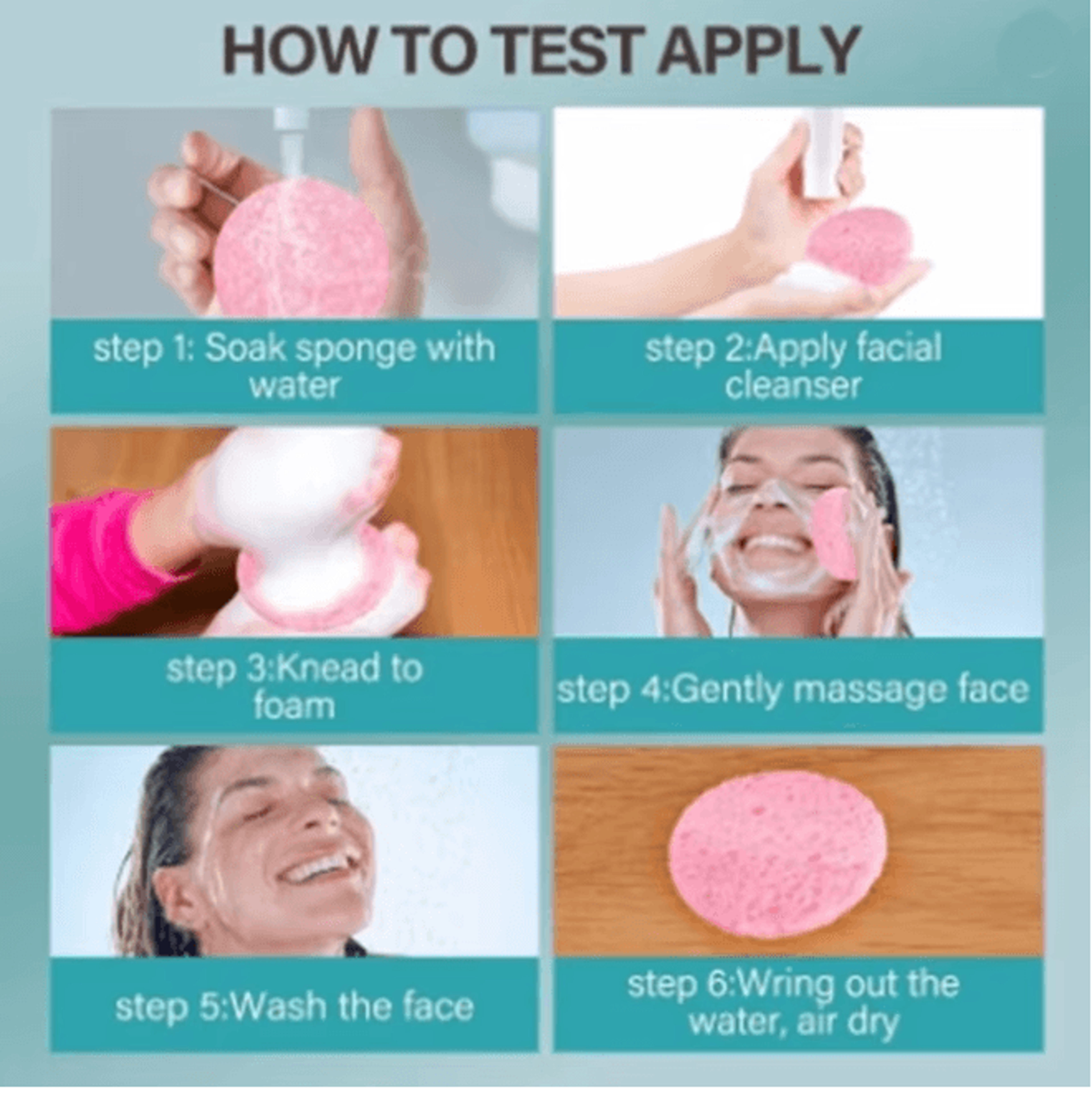 PureFoam Natural Wood Pulp Face Cleansing Sponge Set 1