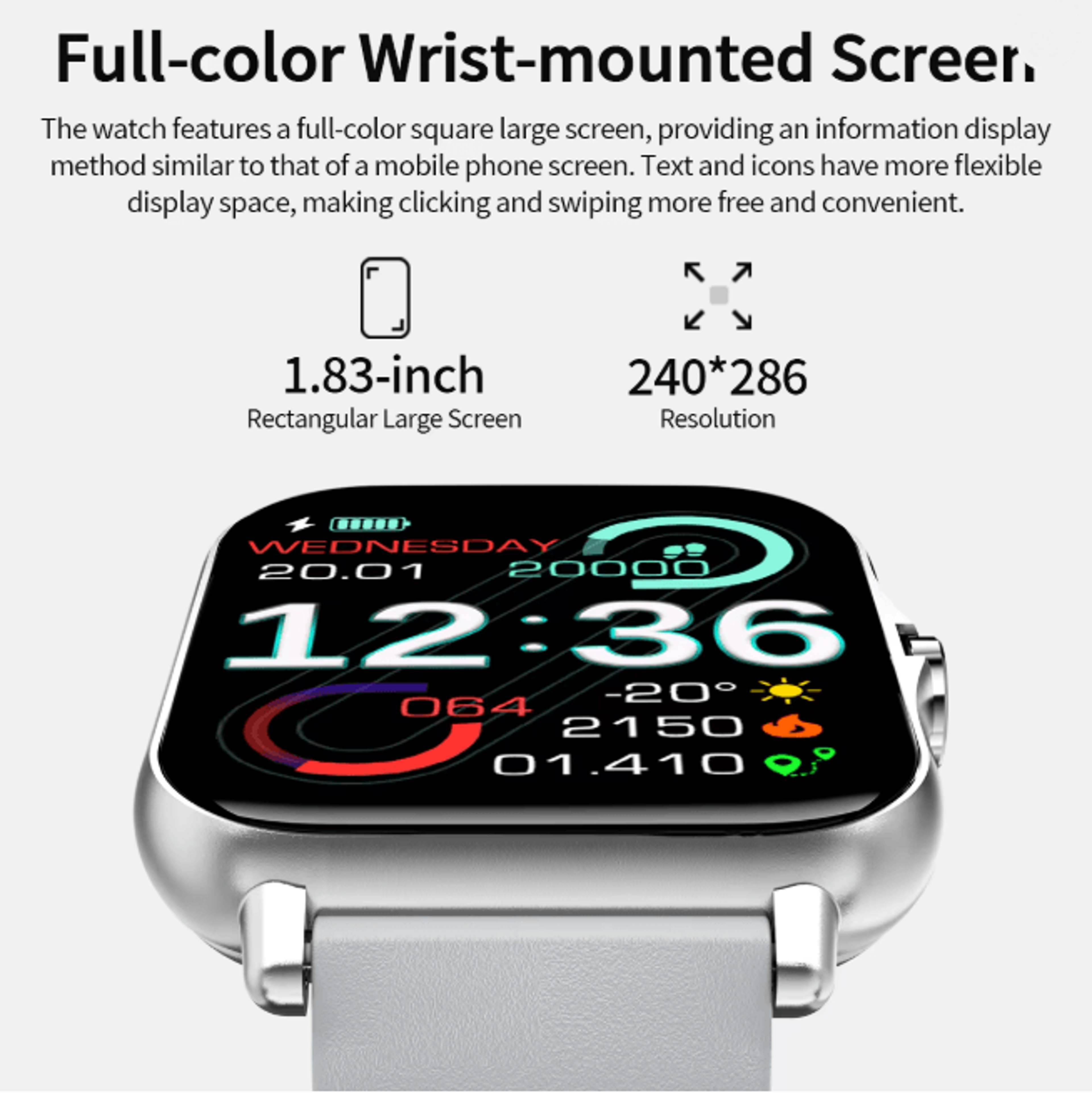 ActiveConnect Smart Watch With BT Call And Health Sleep Monitoring 1