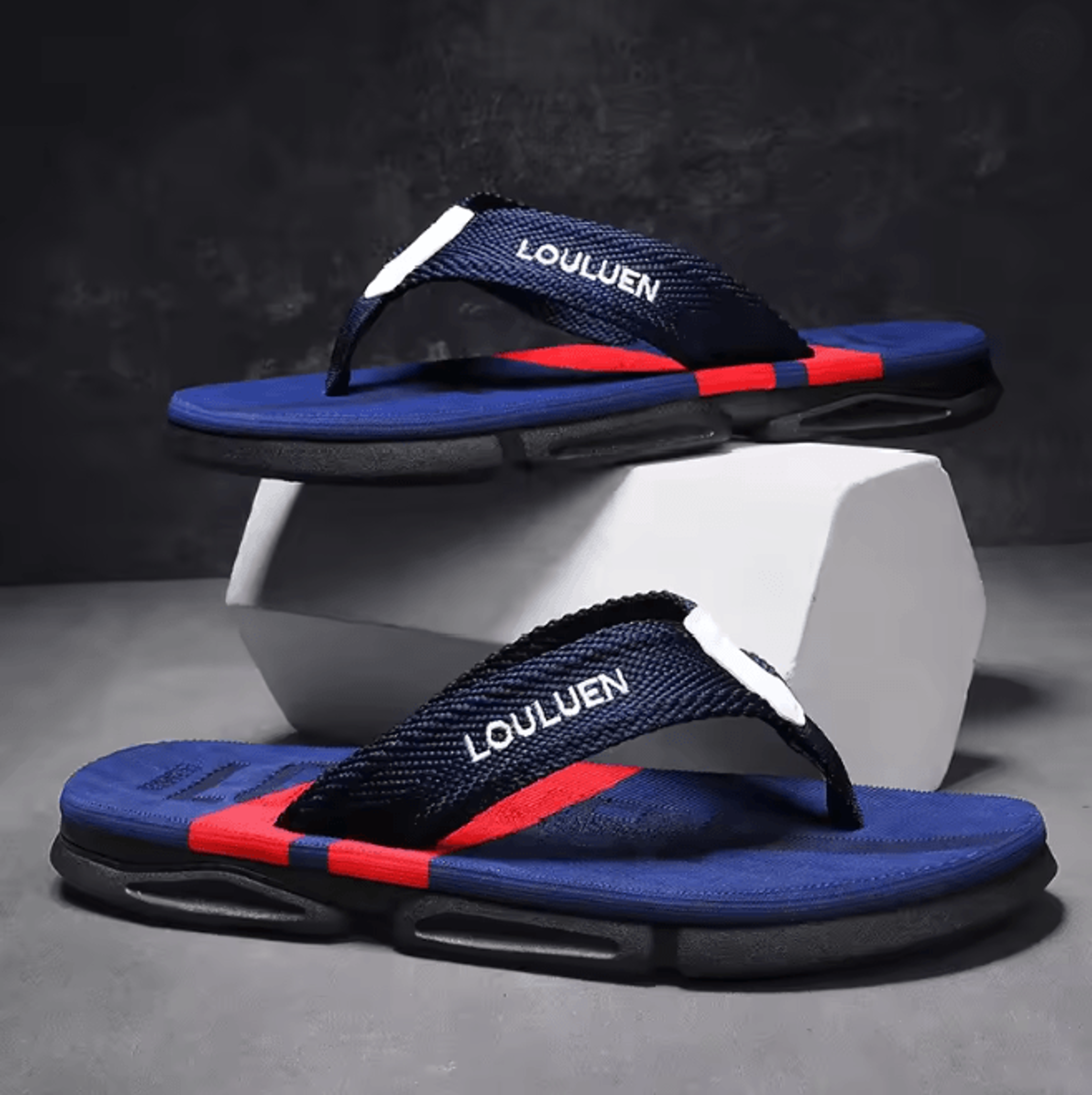 AeroStride Mens Summer Beach Flip Flops Anti Skid Casual Sandals 4