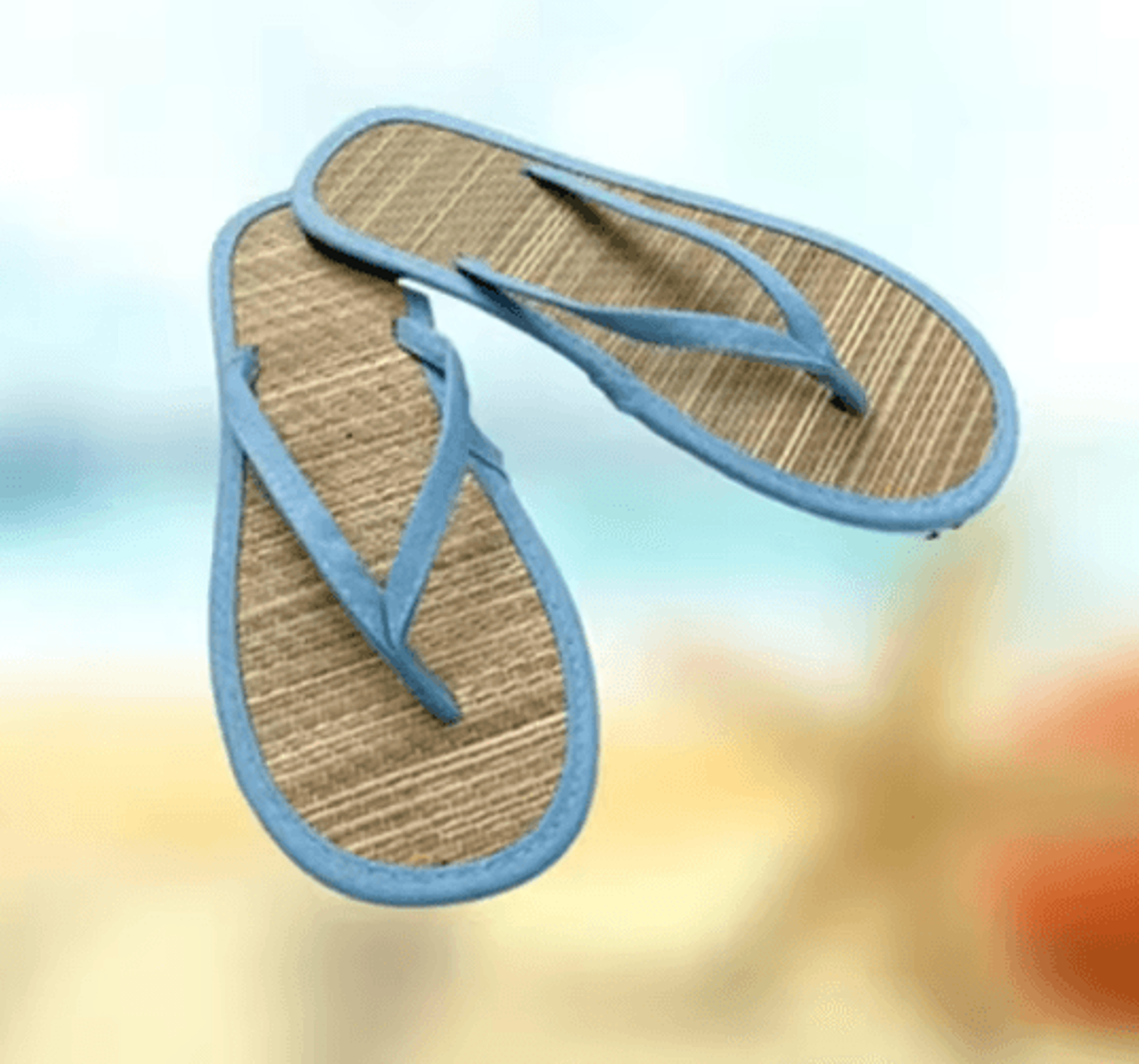BambooEase Women Flat Flip Flops Non Slip Rattan Sandals 6