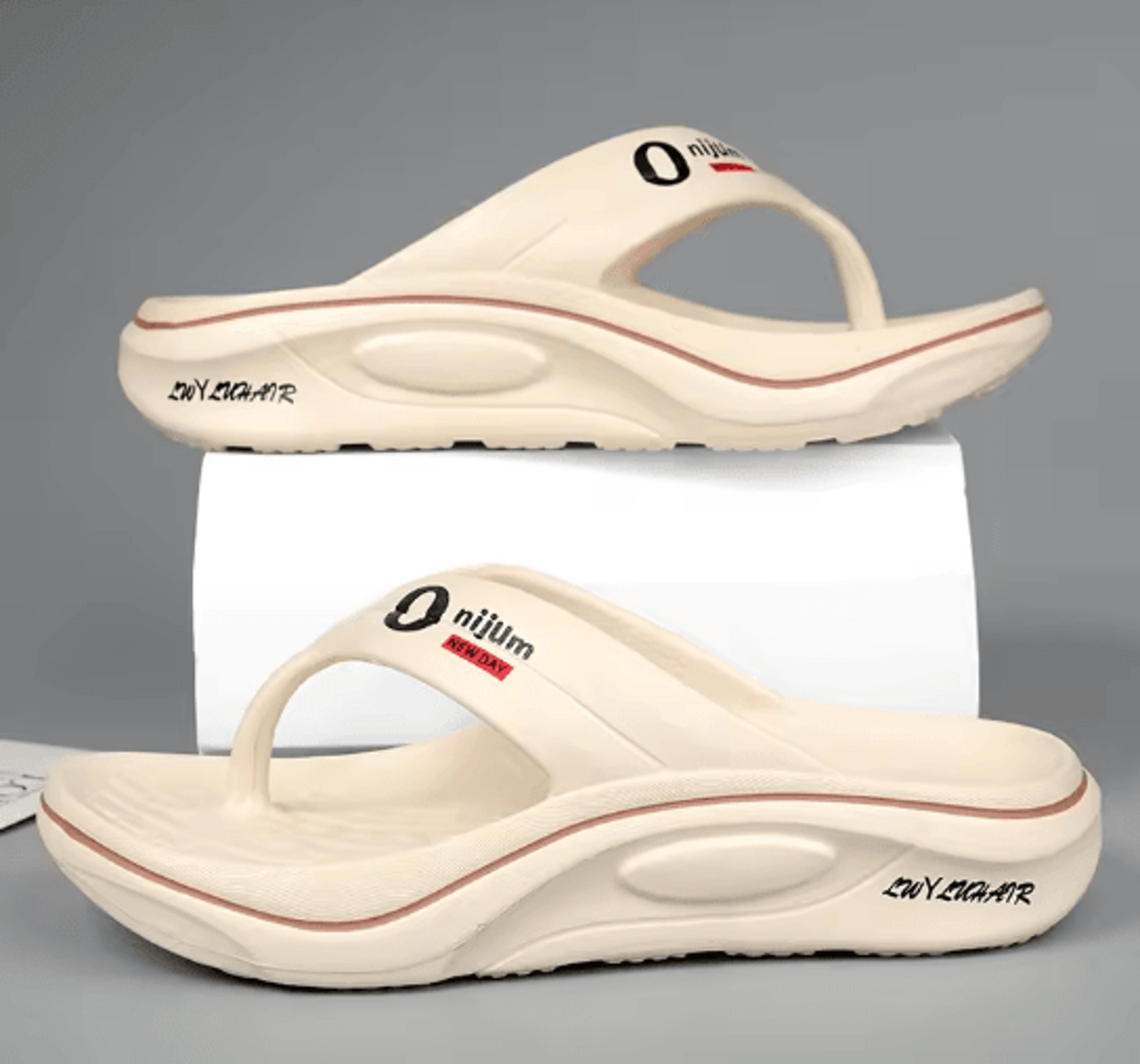 CloudStep Mens Comfortable Flip Flops Soft Beach Slides 5