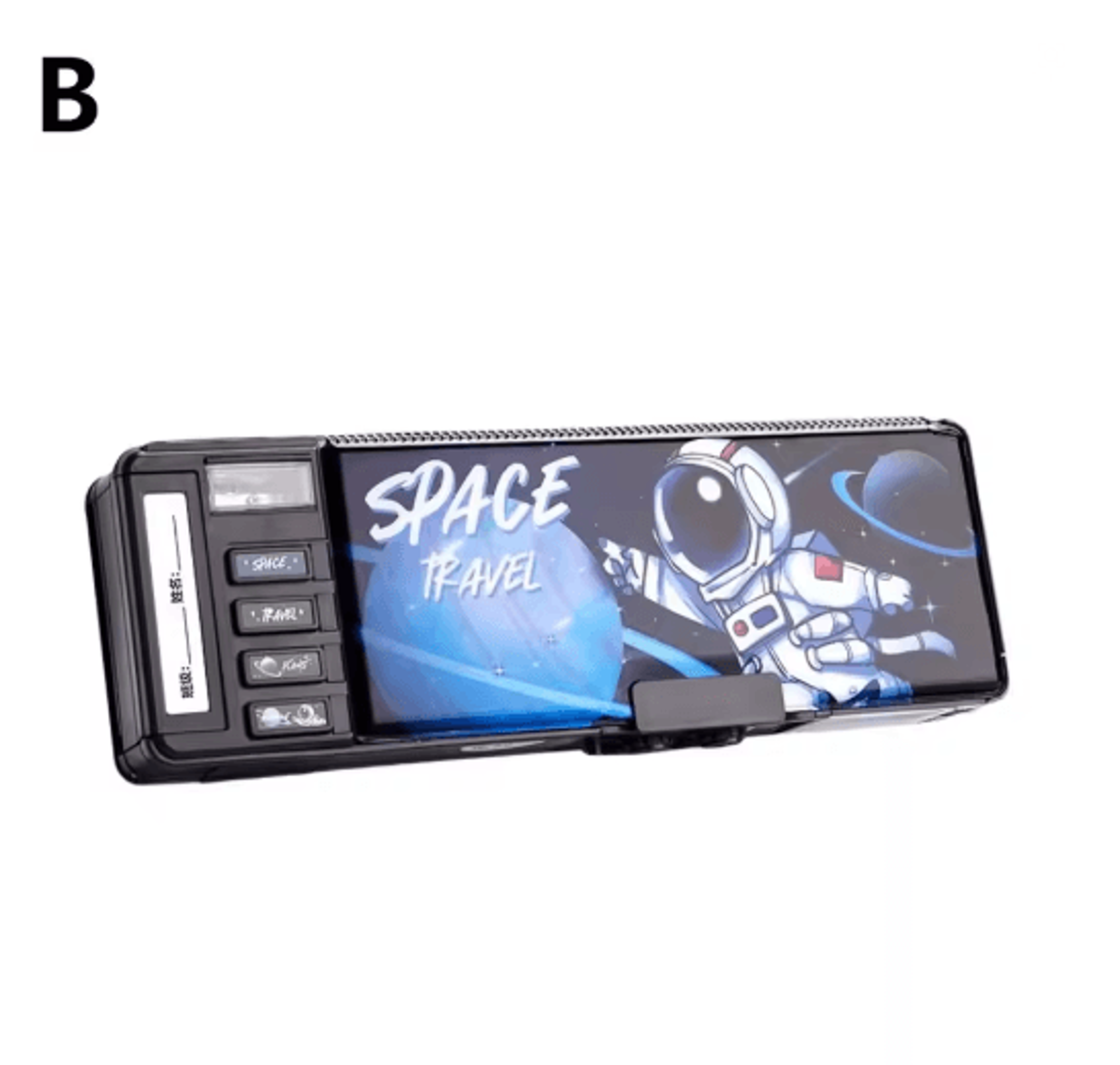 Multifunction Password Lock Pencil Box Double Layer Student Organizer 4