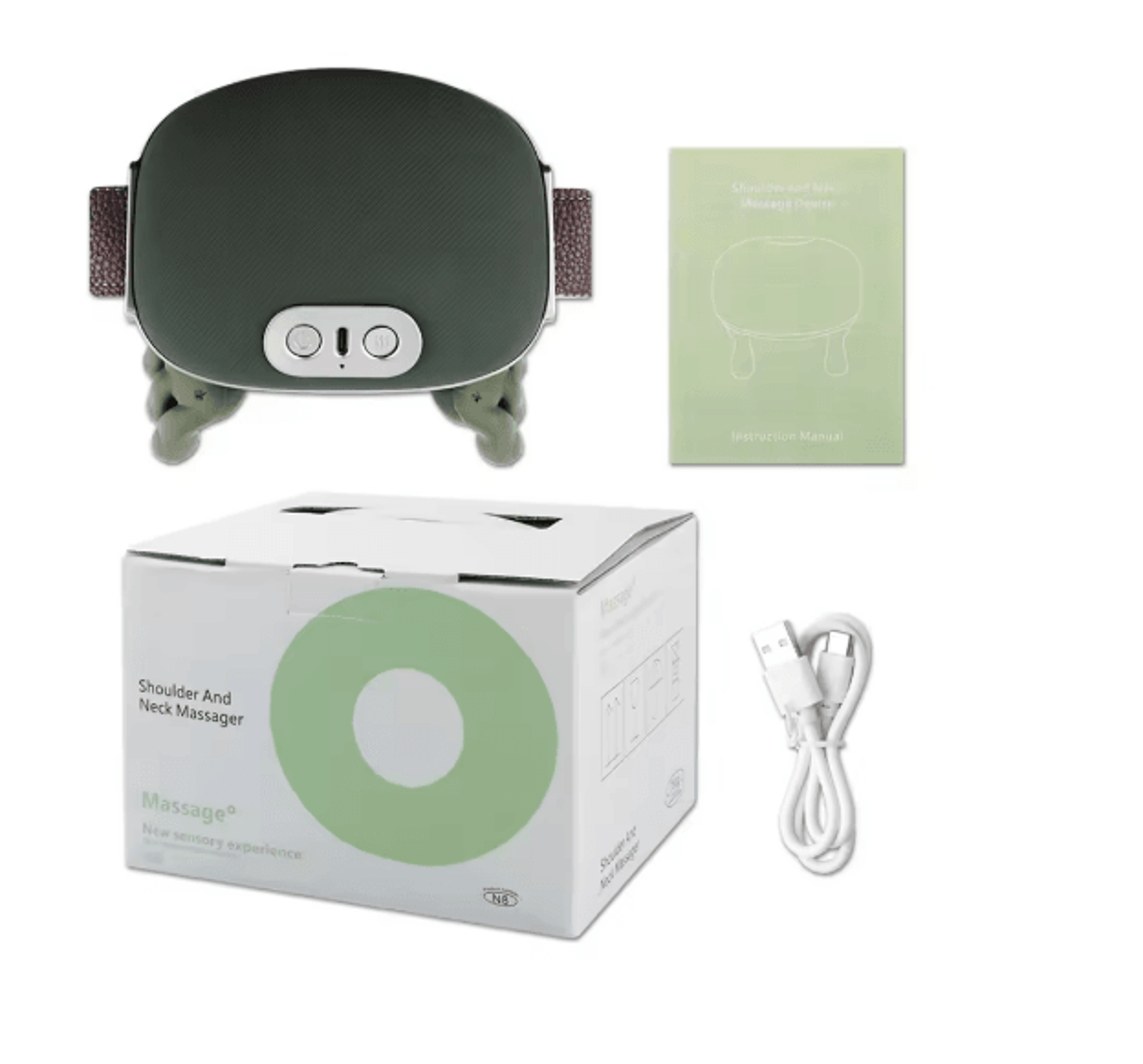 4D Deep Tissue Shiatsu Neck Massager With Heat For Neck And Shoulders 4