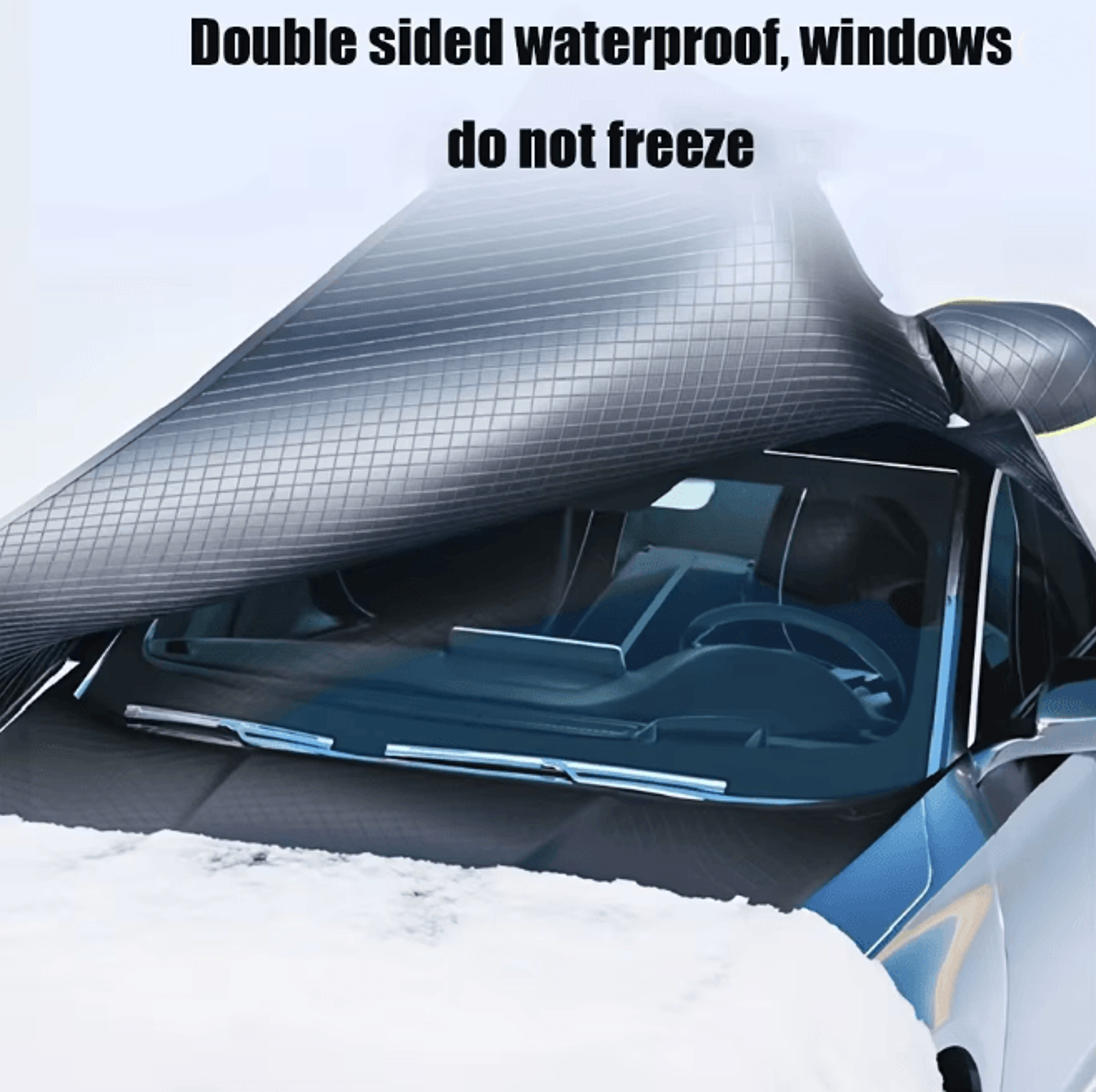 WinterShield Pro Car Snow Cover Extended Windshield Protector 2