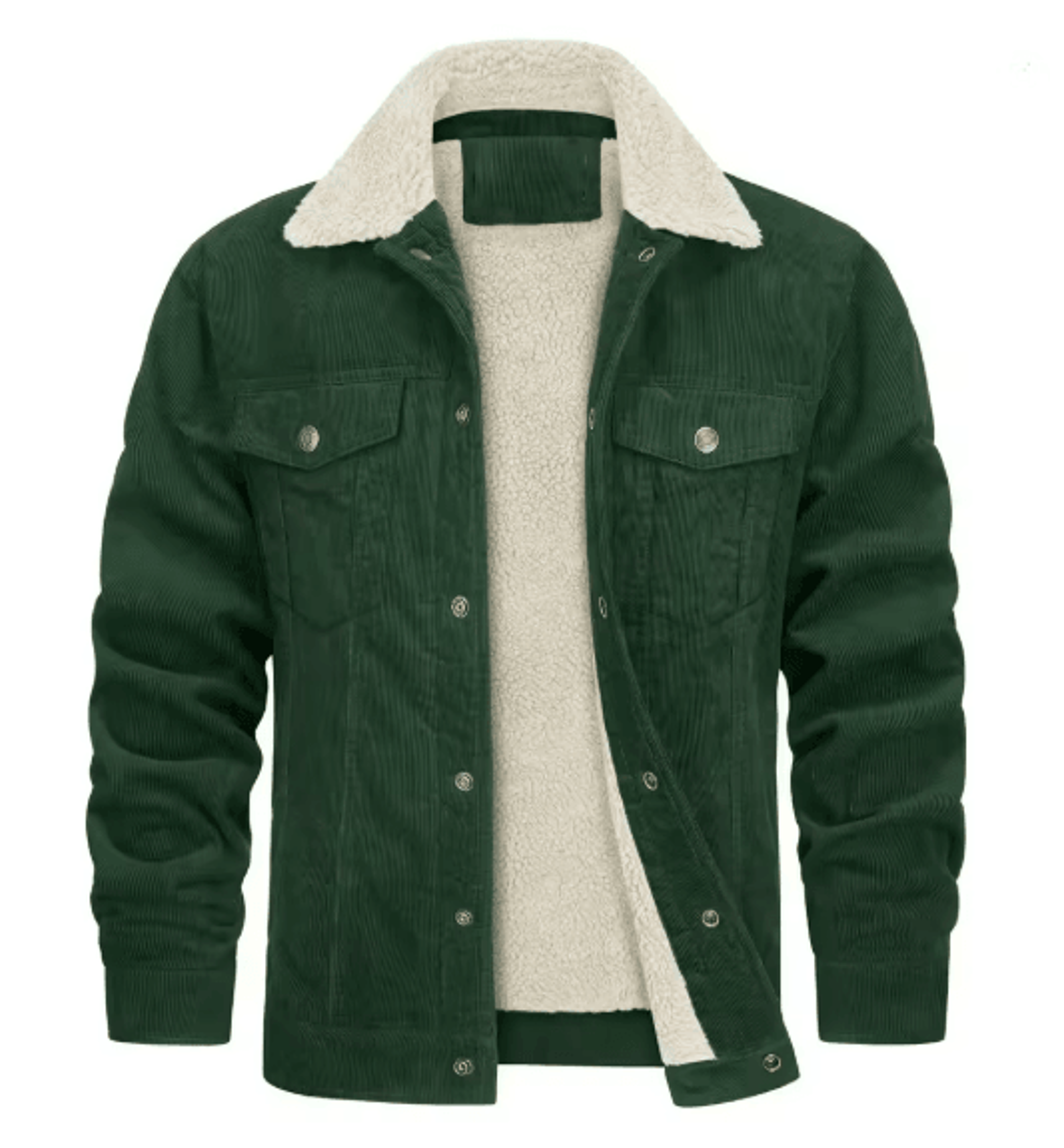 Mens Fleece Lined Parka Jacket Casual Autumn Winter Coat 2