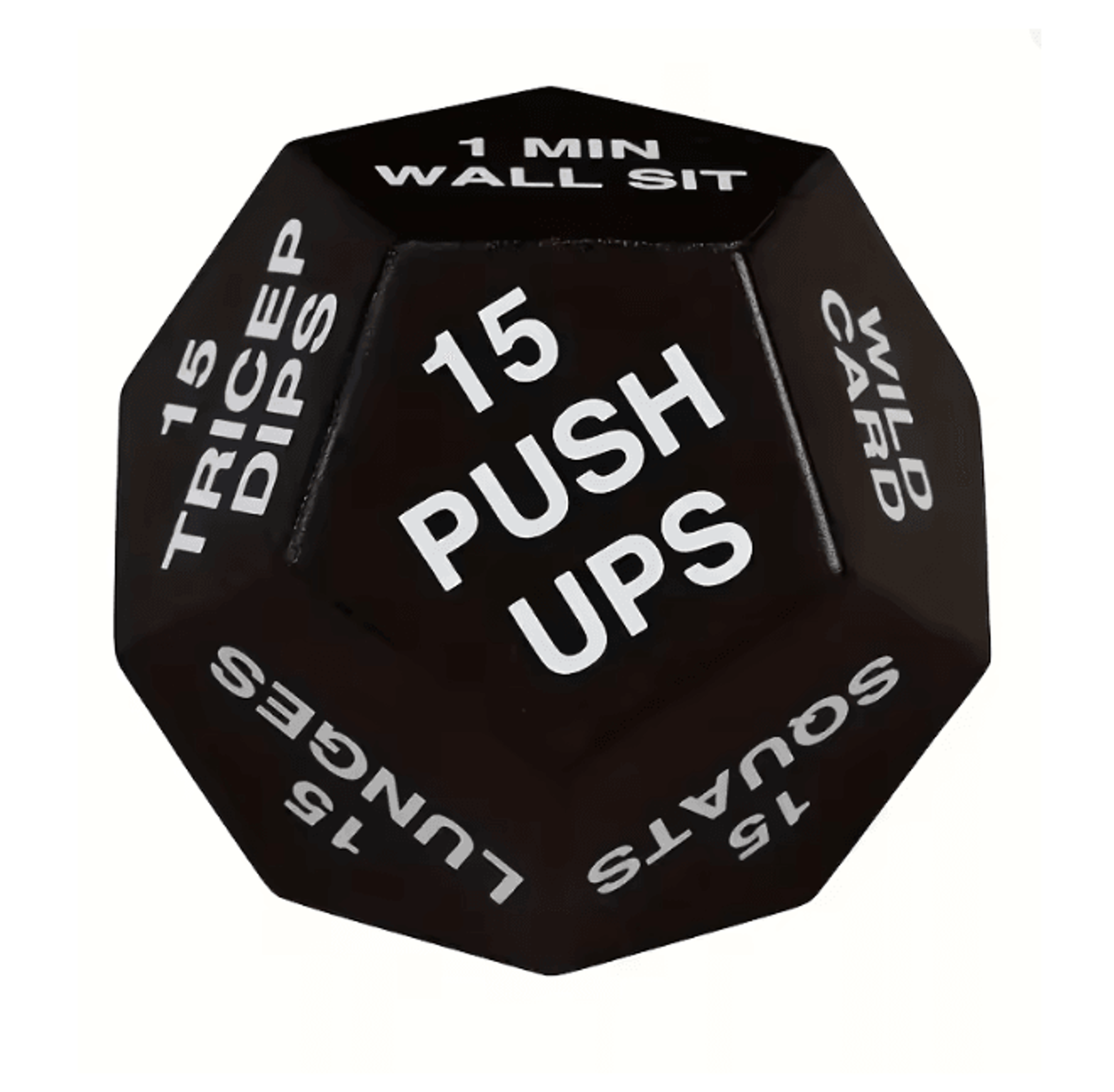 powerdice 12 sided fitness stress ball workout challenge trainer
