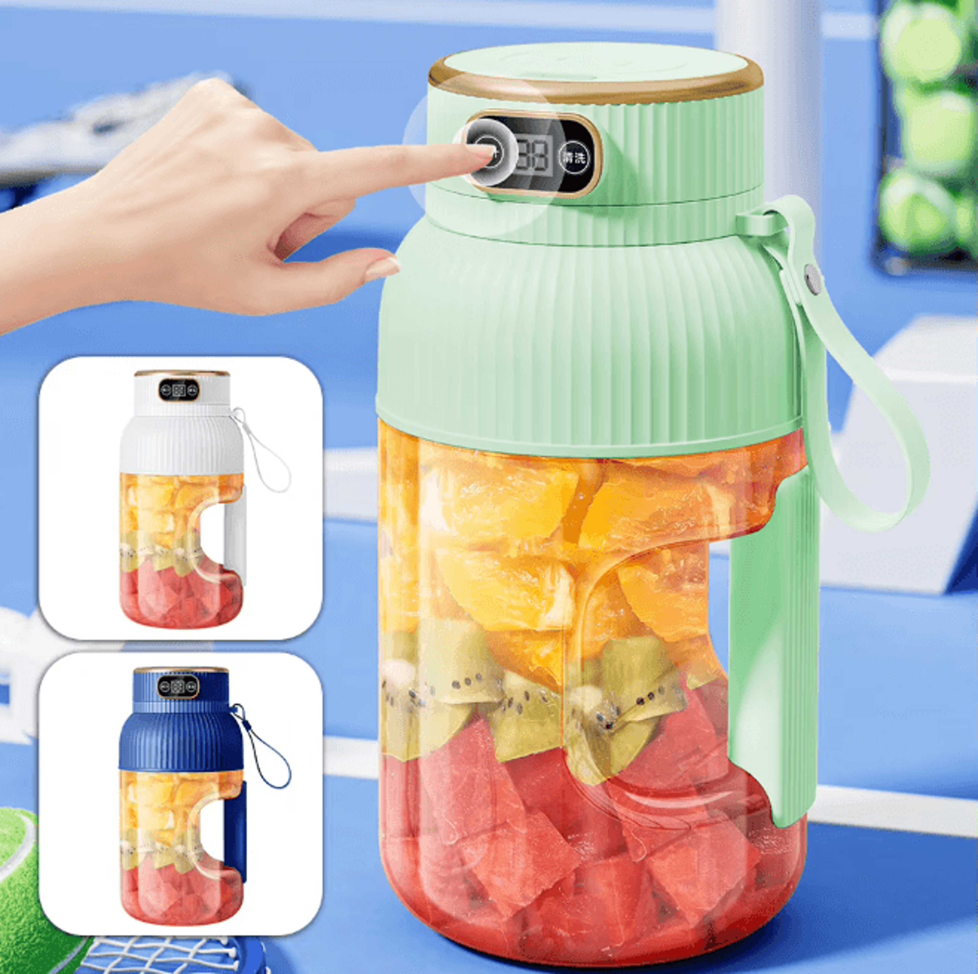 blendgo portable electric juicer cup usb rechargeable smoothie maker