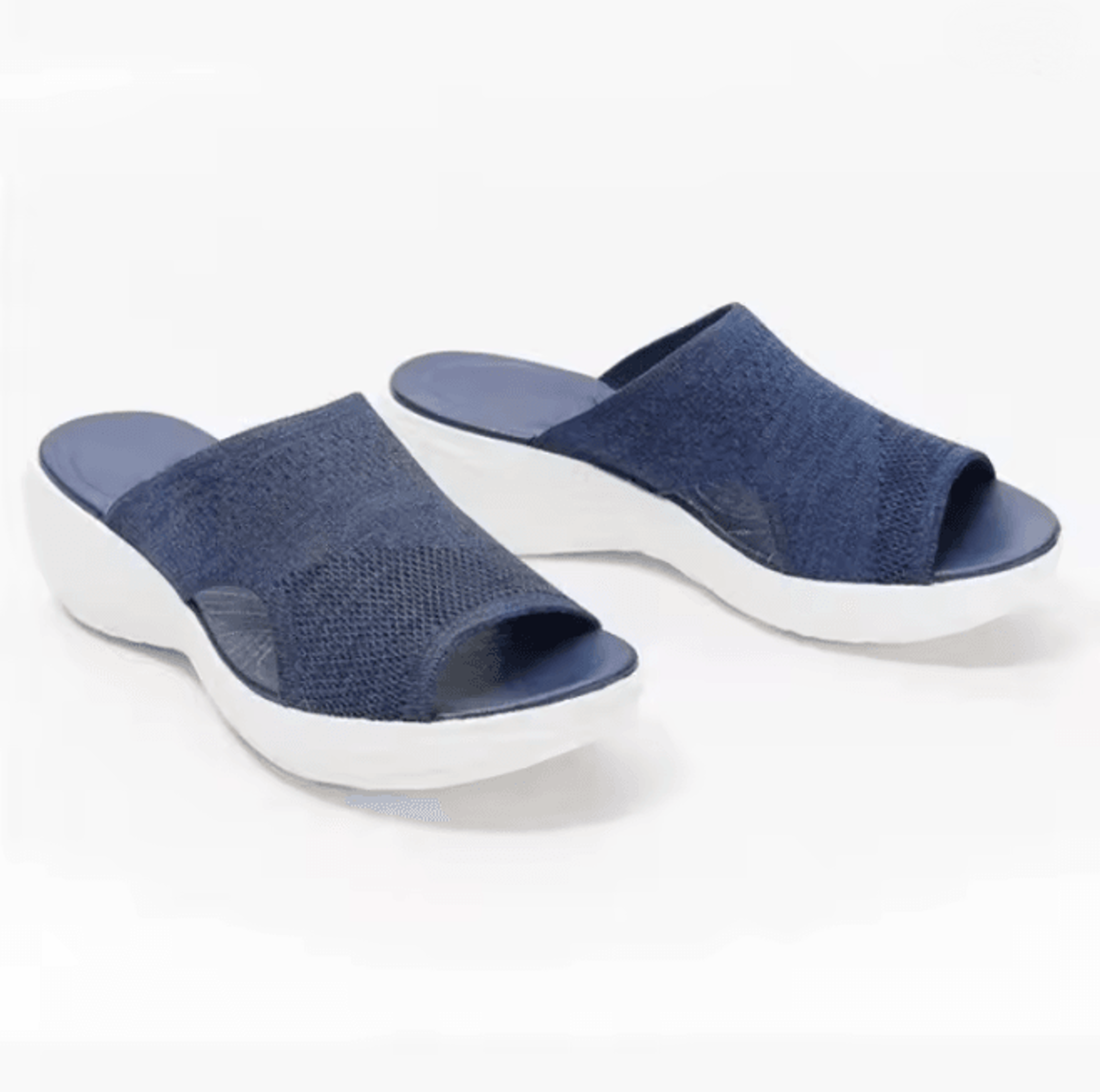 Womens Open Toe Platform Sandals Casual Beach Wedge Slippers 6