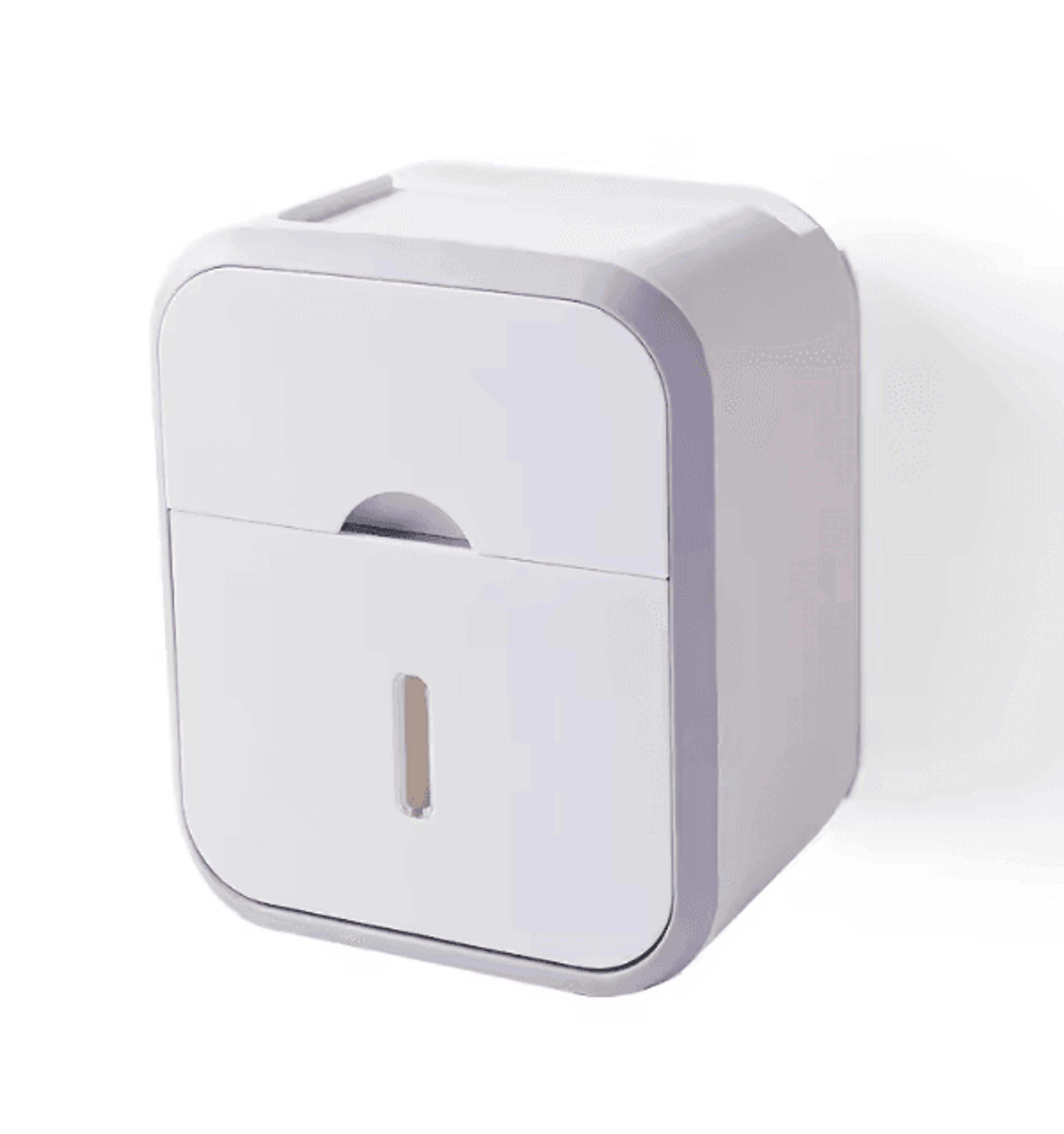 Wall Mounted Waterproof Toilet Paper Organizer With Storage Box 4