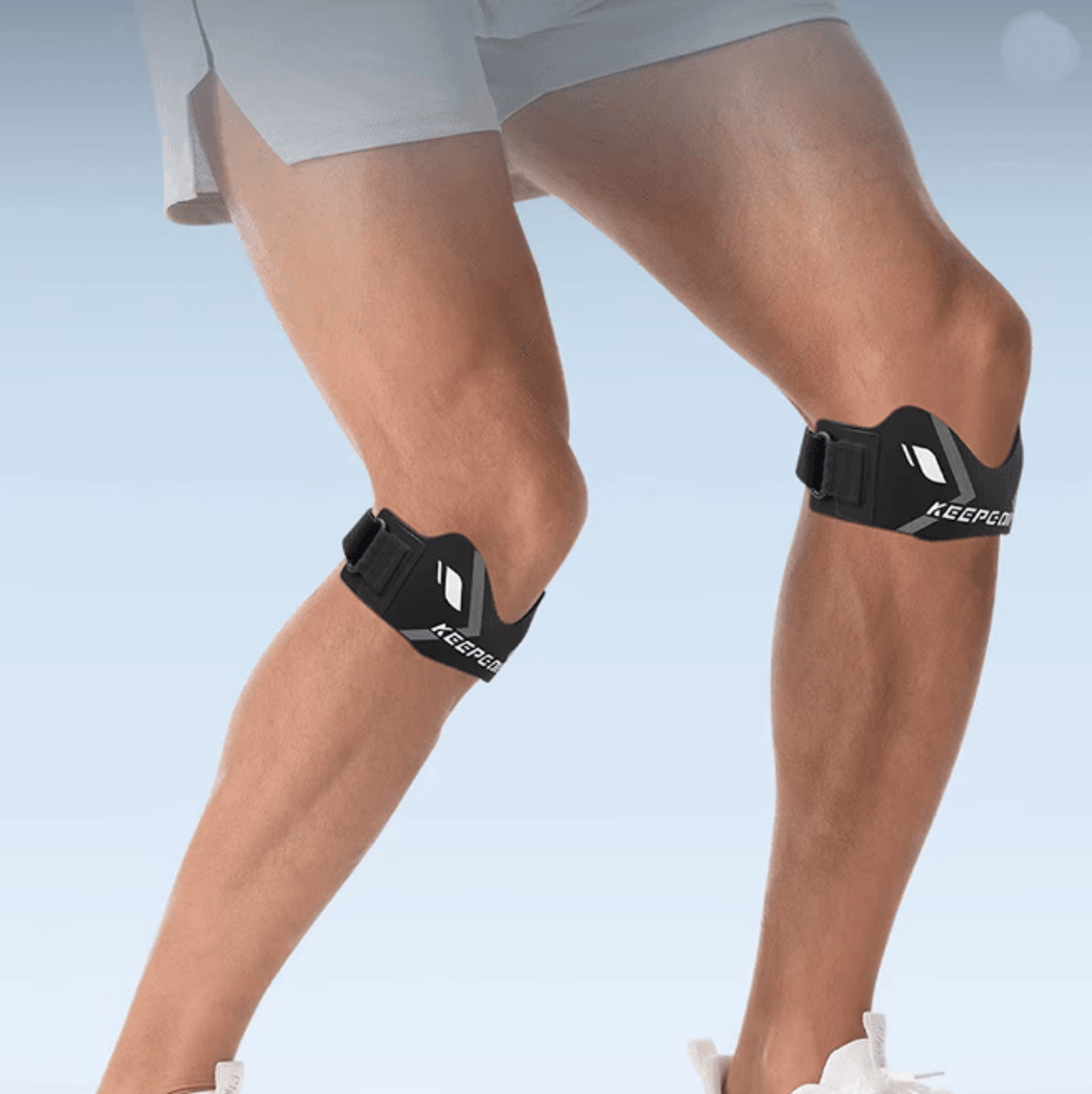 GTUBIKE Adjustable Patella Knee Band With Compression Pad Support 2