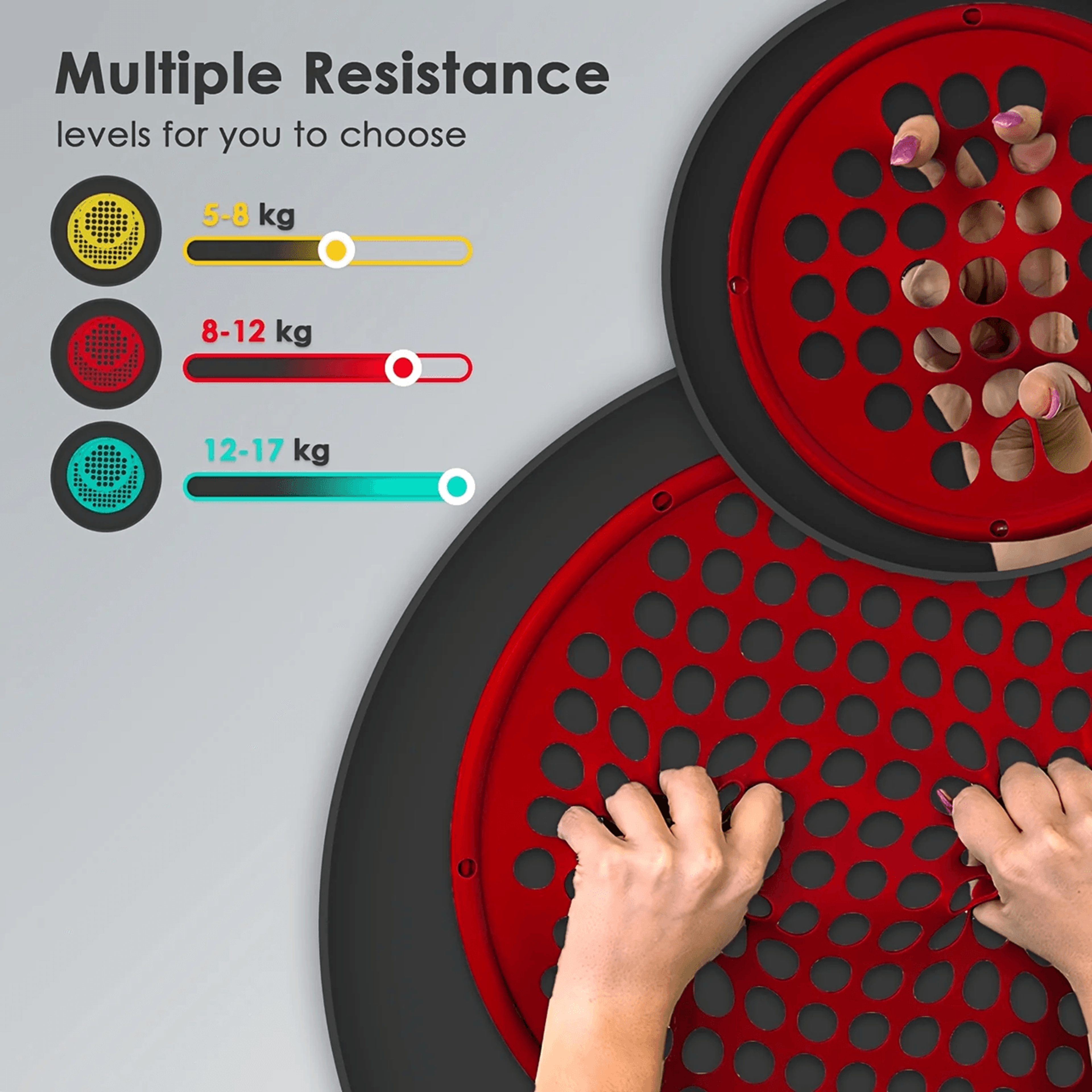 Portable Silicone Hand Exerciser Grip Strength Trainer 1