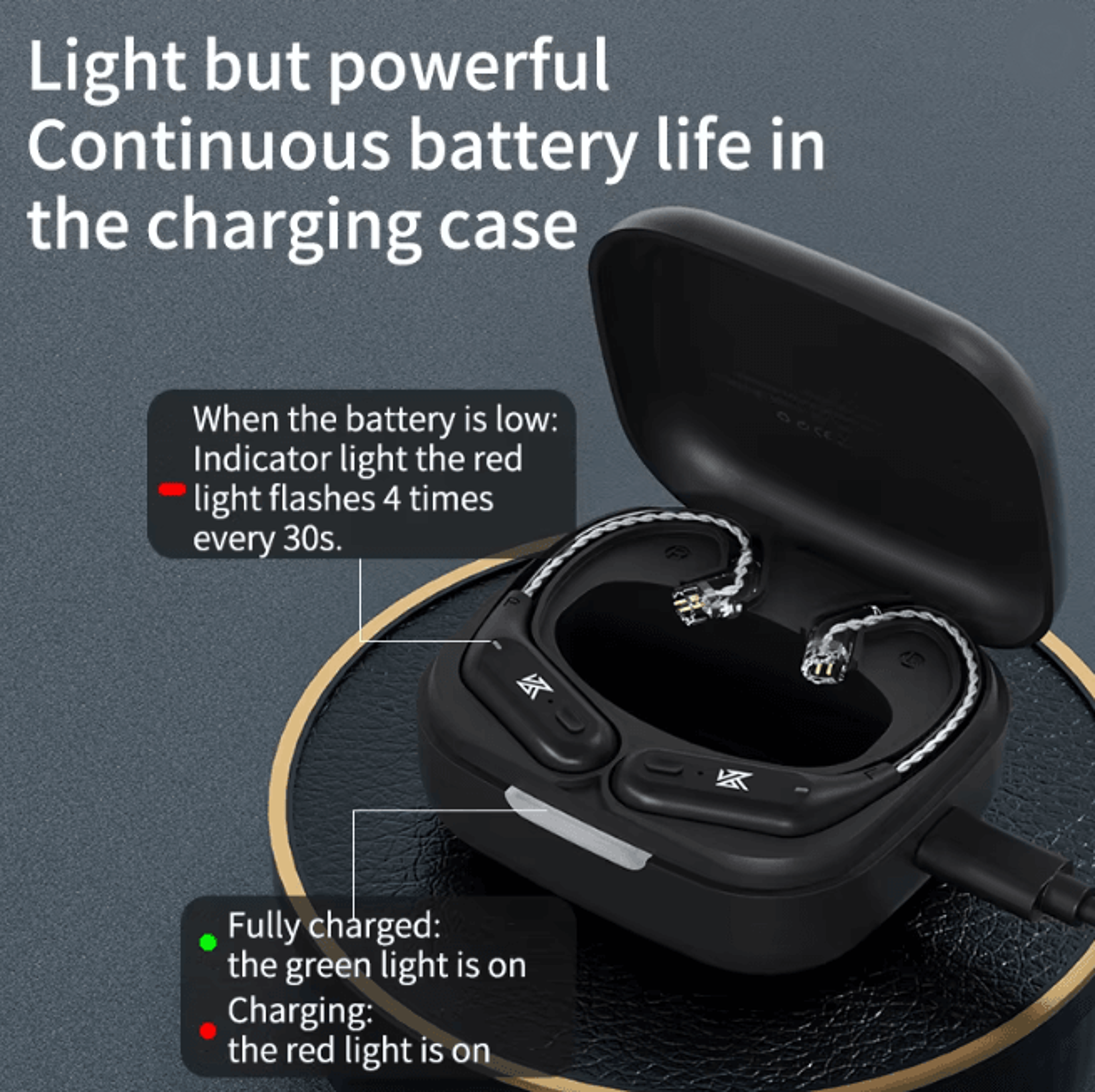 KZ AZ09 Bluetooth Ear Hook Wireless Adapter Module With Charging Case 3
