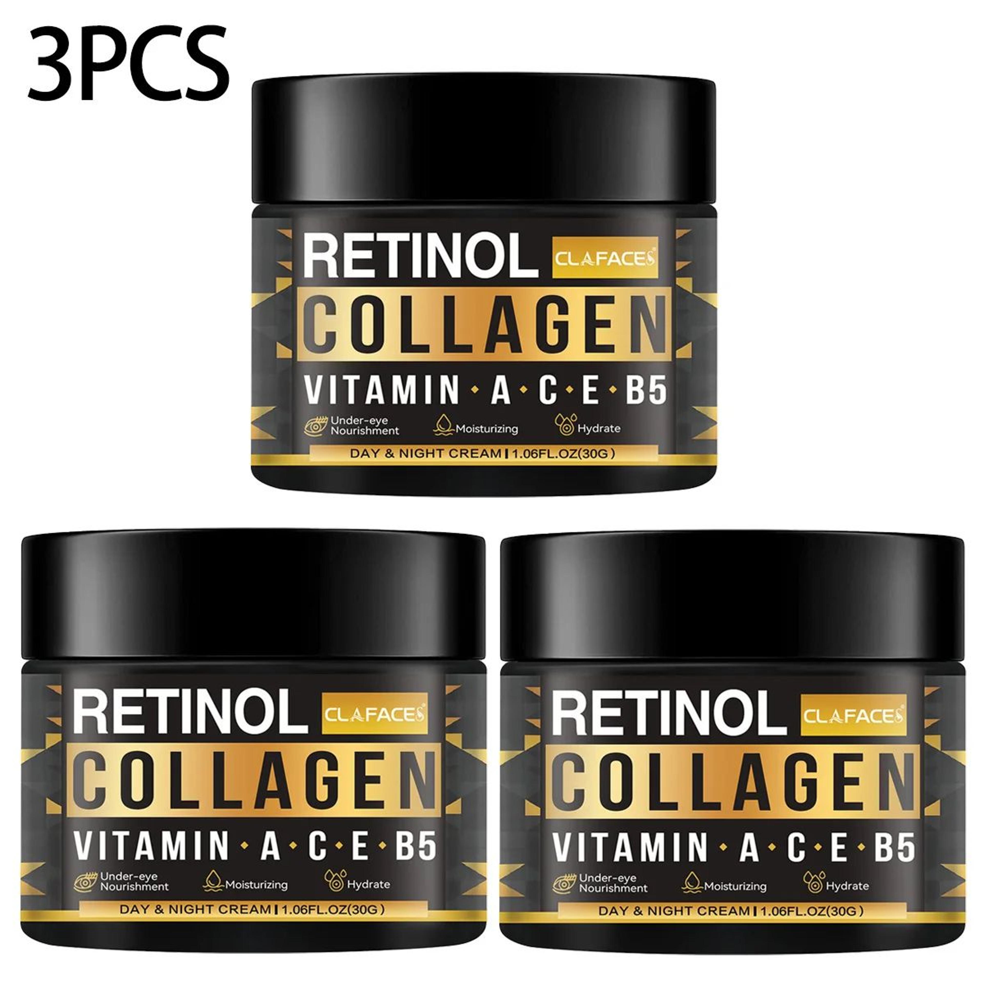 Mens Retinol Collagen Face Cream Anti Aging Moisturizing Skin Care 6