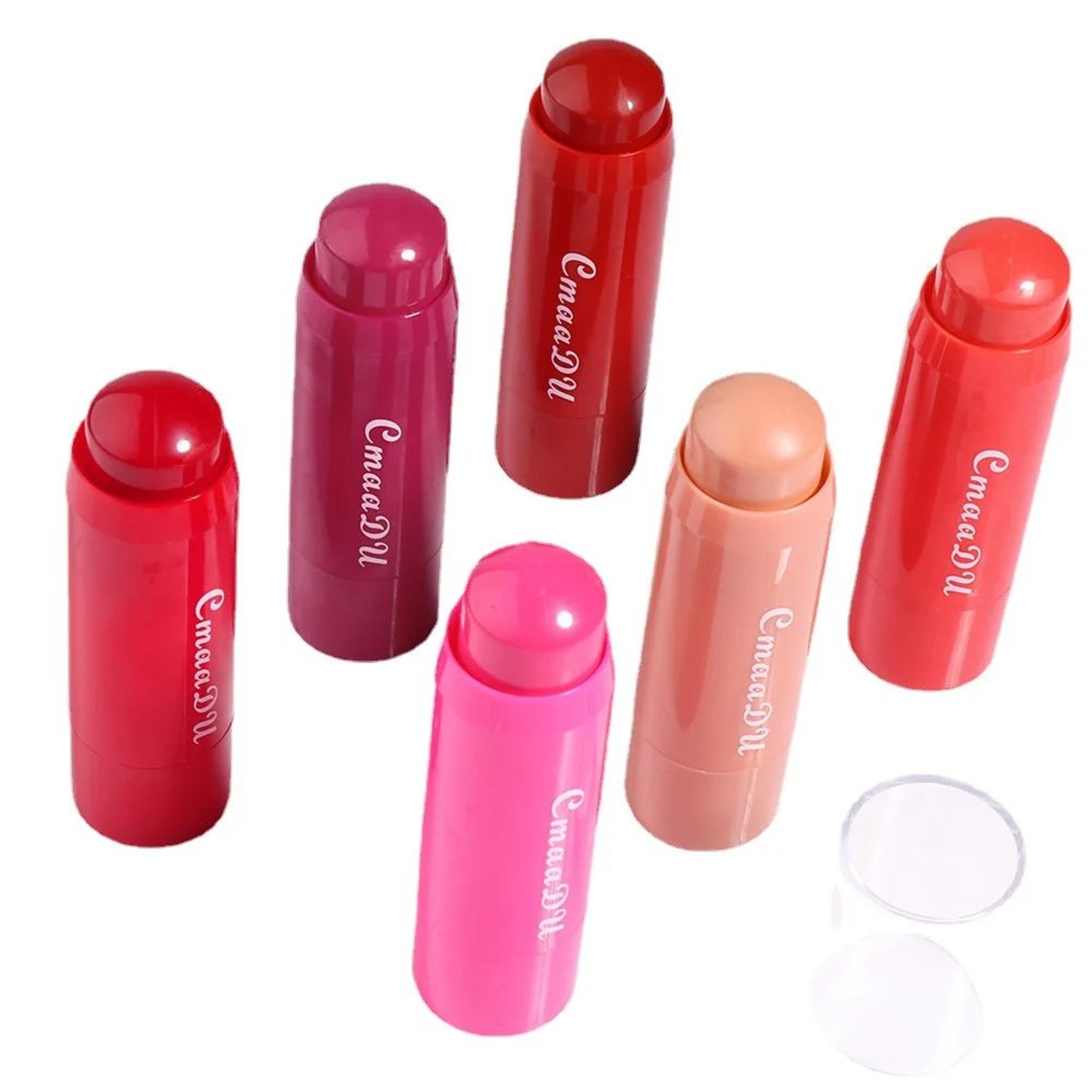 6color Blush Lipstick Combination Matte Silky Multifunctional Makeup Stick Makes It Easy To Remove  4
