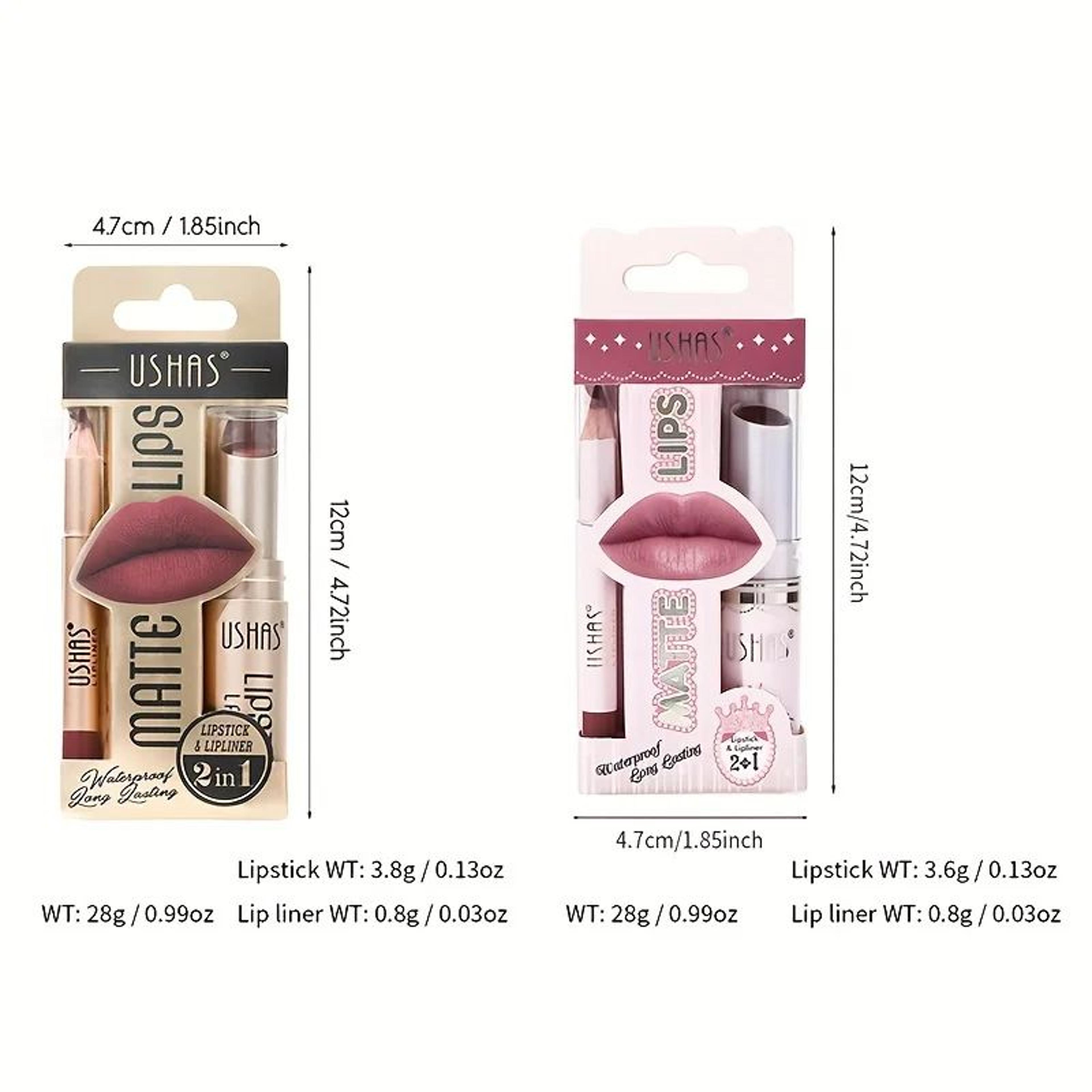 12 Color Matte Lipstick And Lip Liner Set Long Lasting Lip Makeup Kit 4