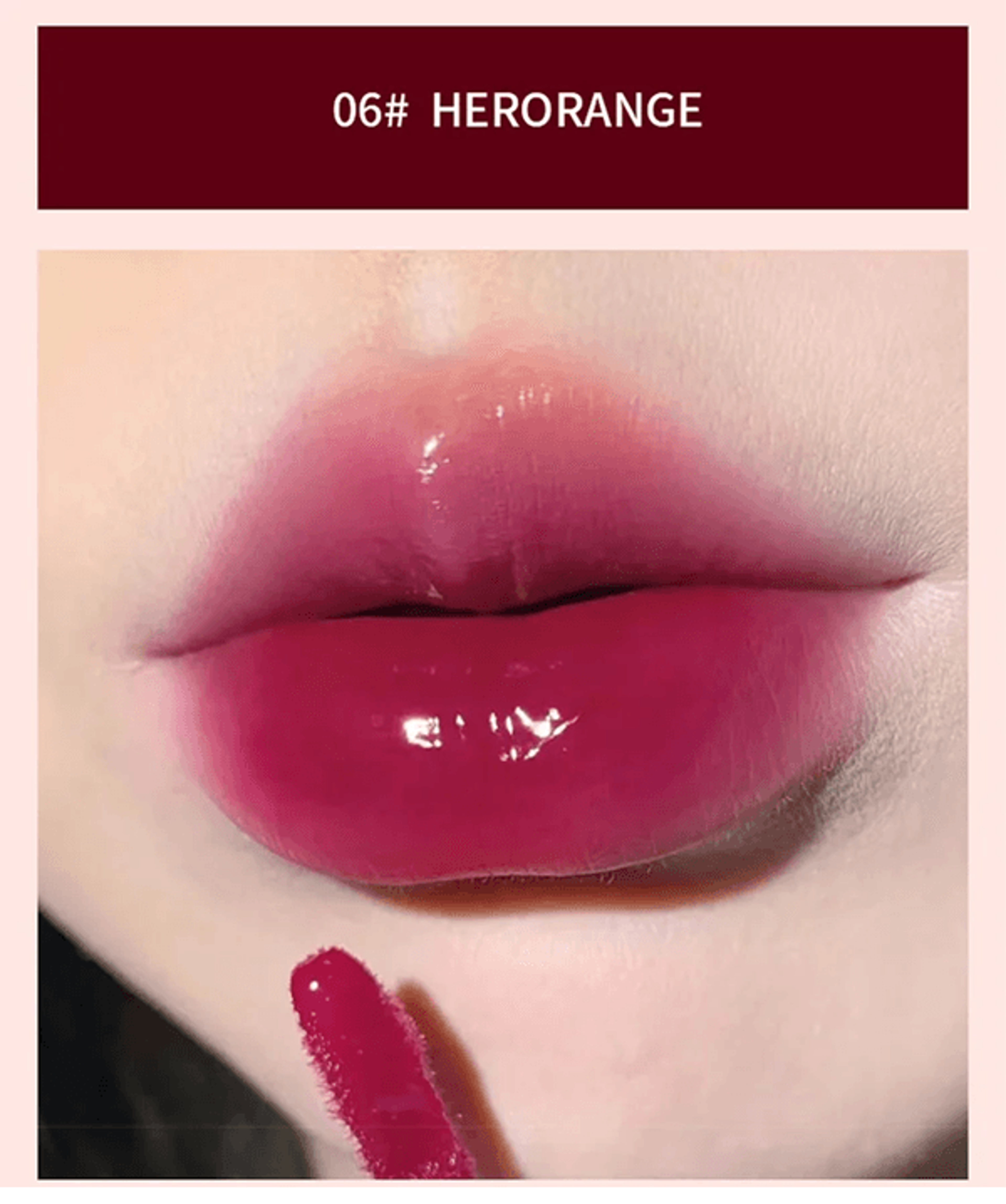 HEROANGE Glass Shine Lip Gloss Hydrating Mirror Lip Glaze 2
