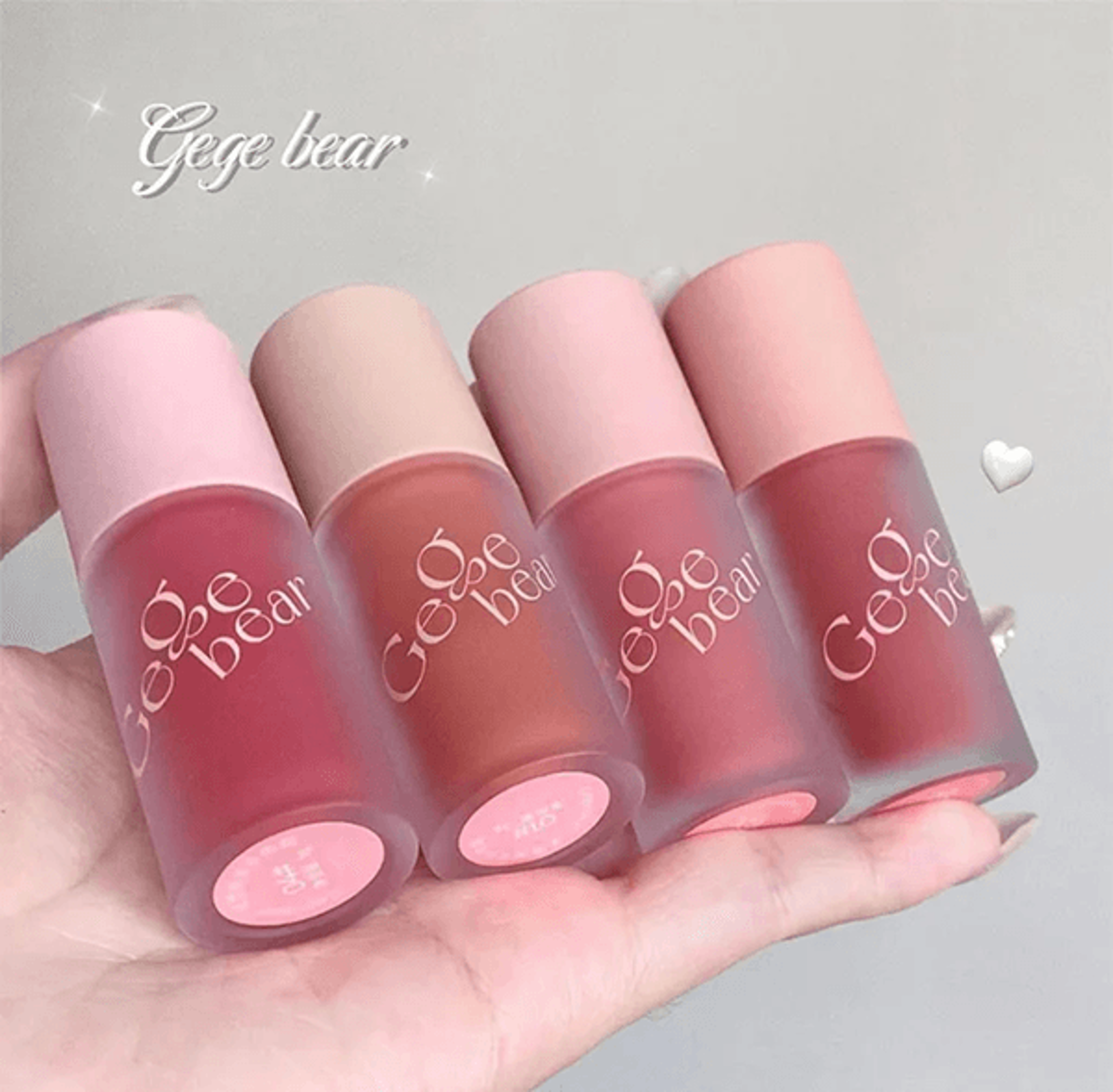 gege bear multi use cream blush and velvet matte lip glaze