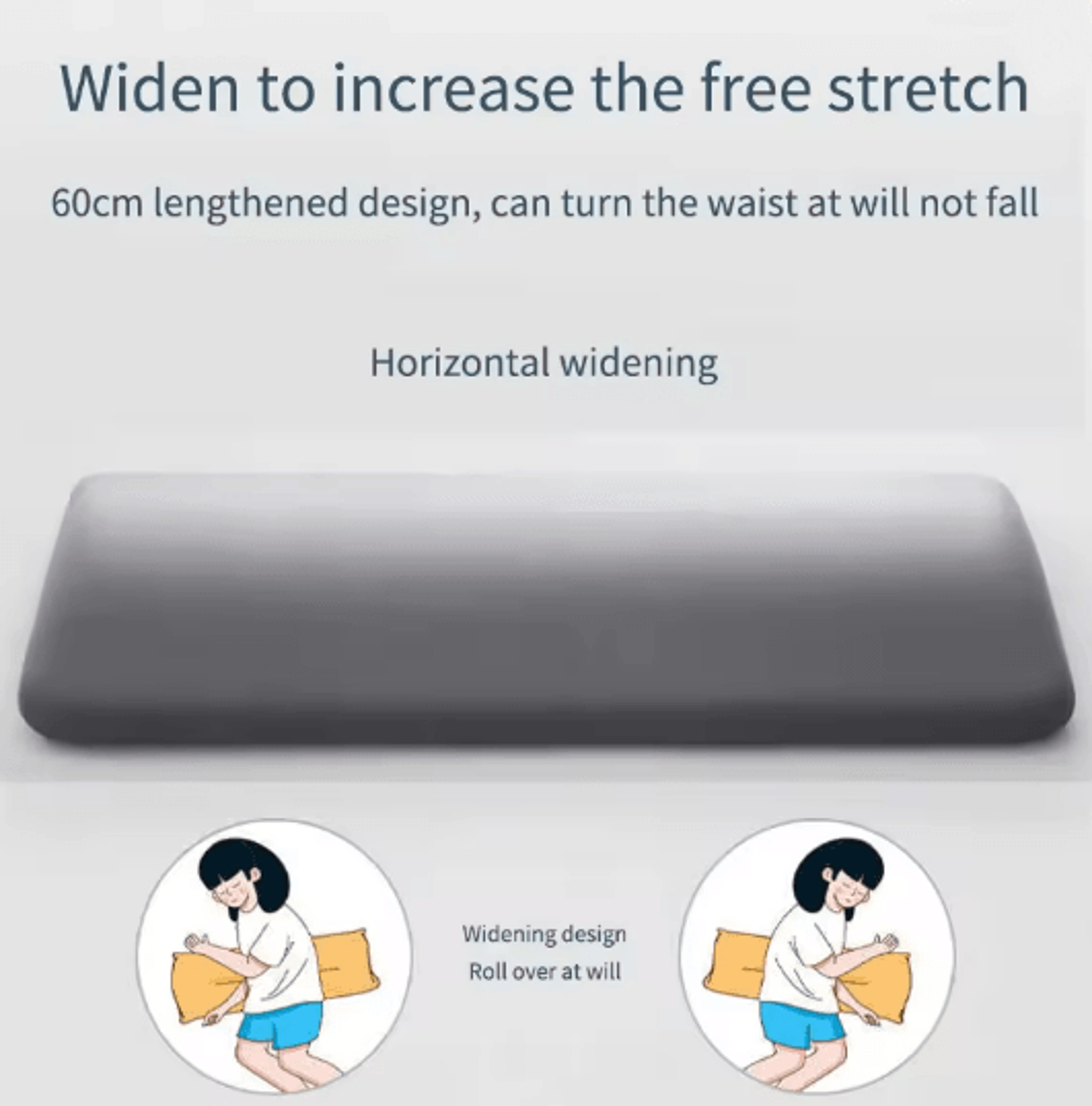 Memory Foam Lumbar Support Pillow Lower Back Support Cushion For Bed And Chair 2