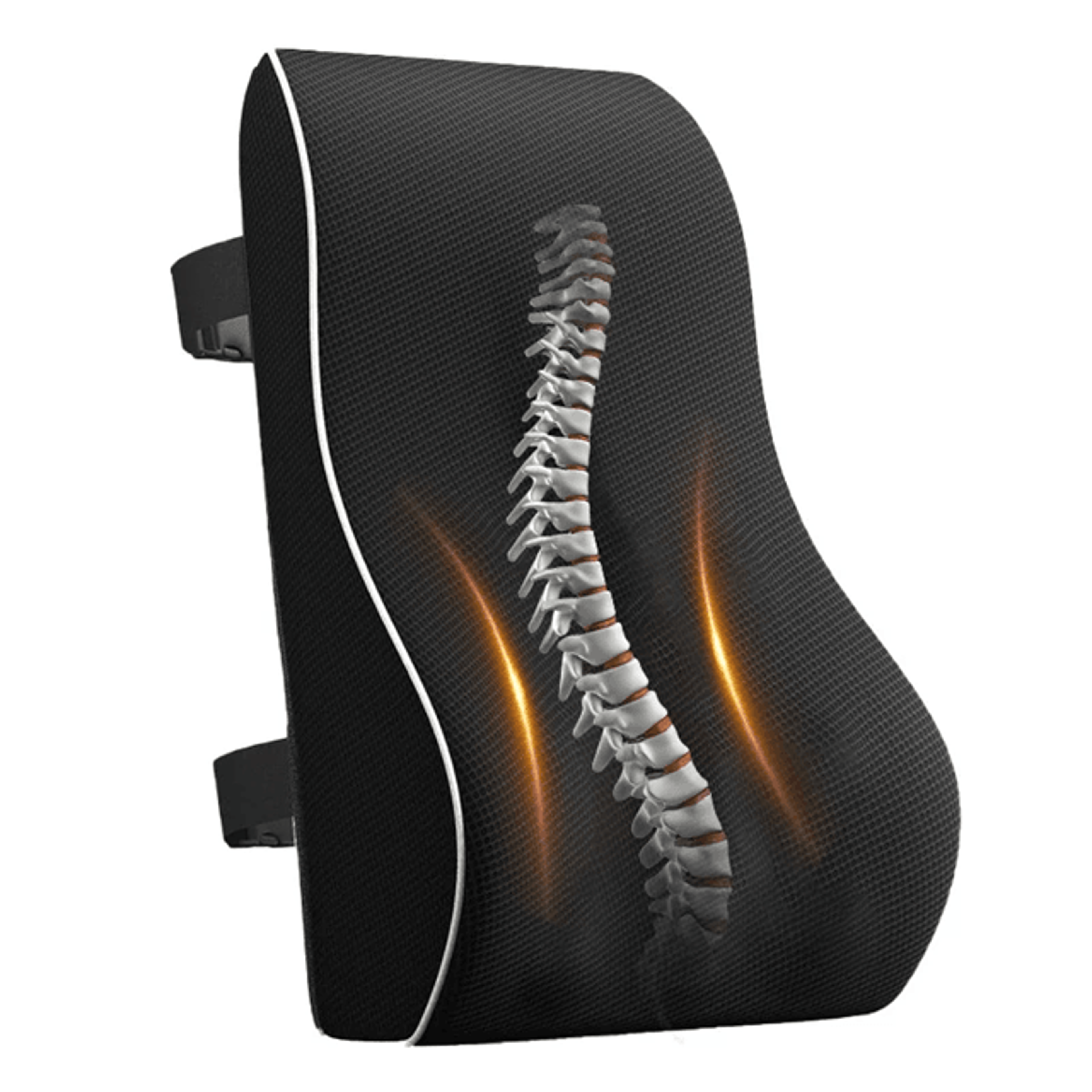 Memory Foam Lumbar Support Cushion Non Slip Back Support Pillow For Car Seat Office Chair 0