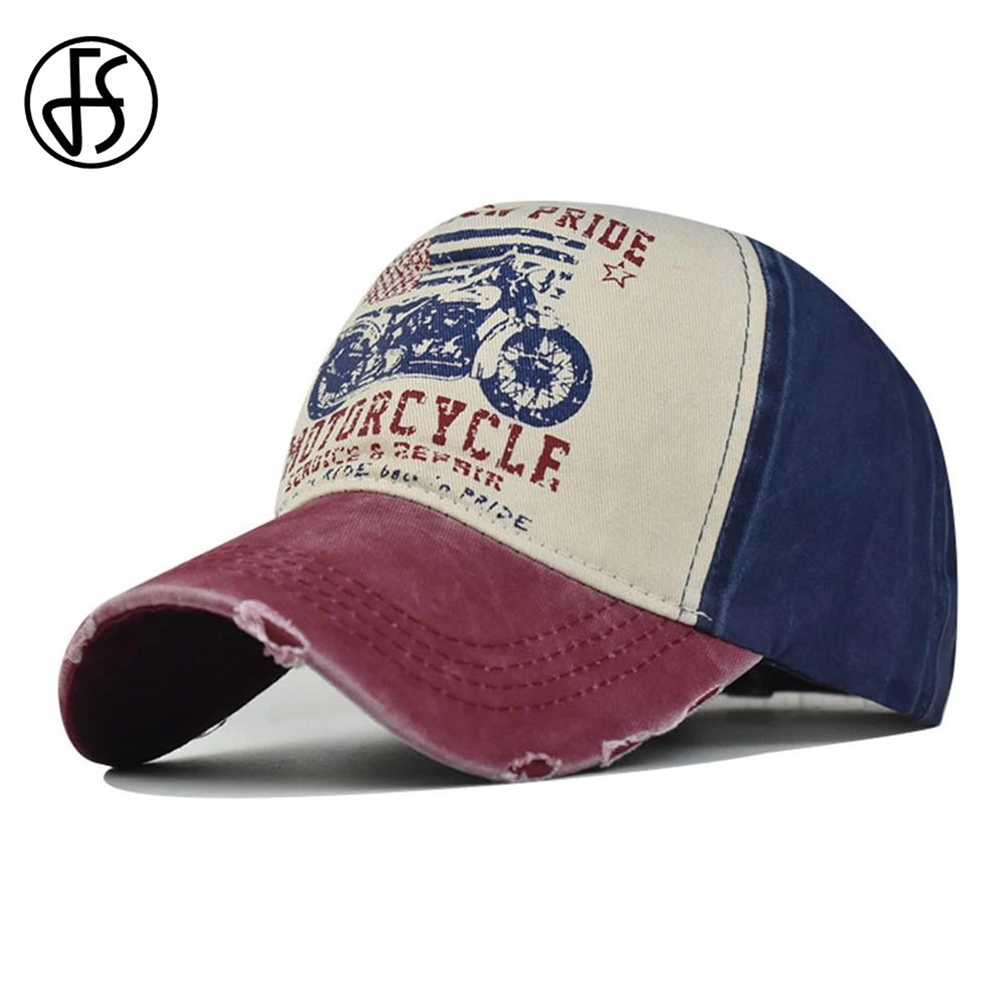 vintage motorcycle trucker cap retro streetwear baseball cap for men and women