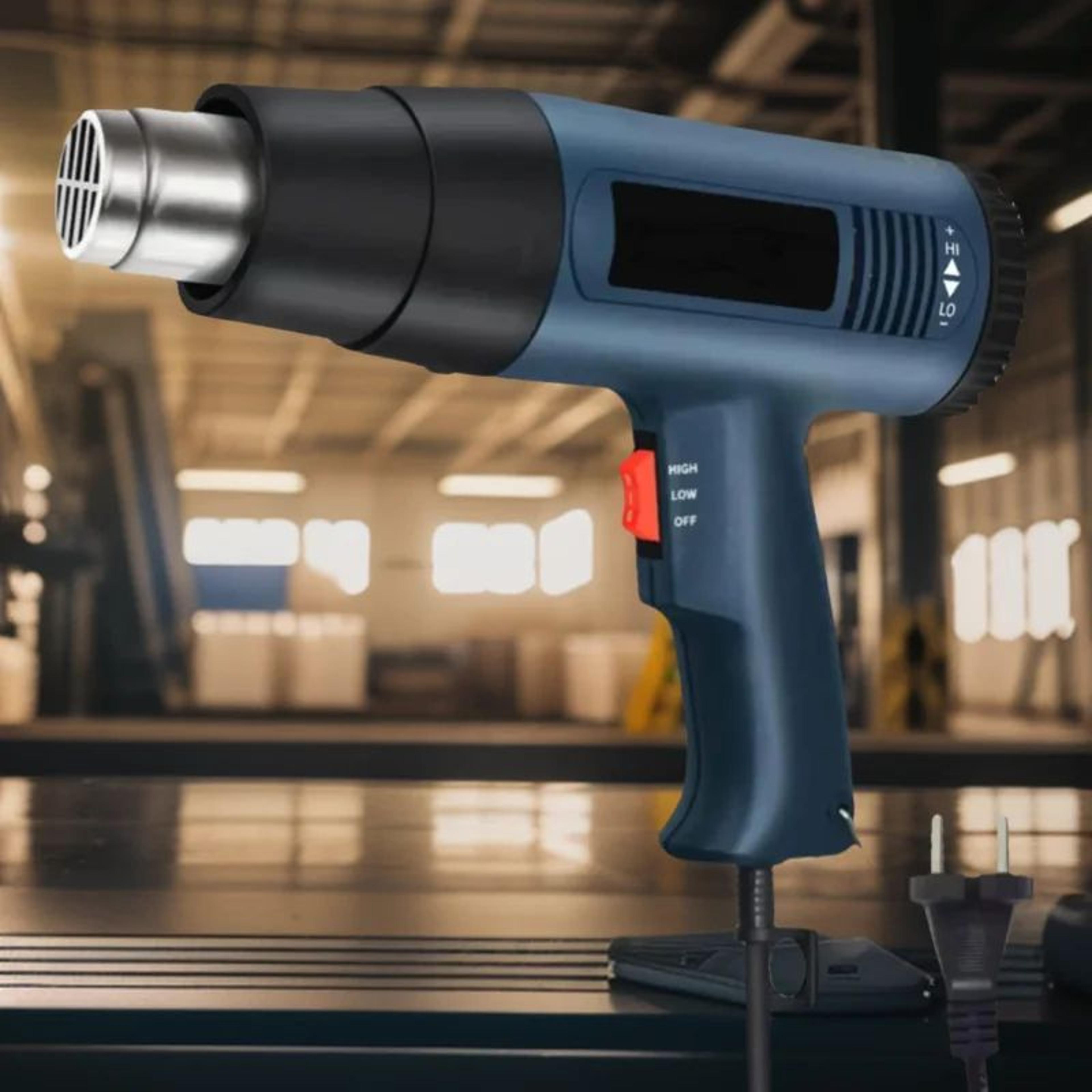 2000W Professional Heat Gun Adjustable Temperature Hot Air Gun With Nozzles 2