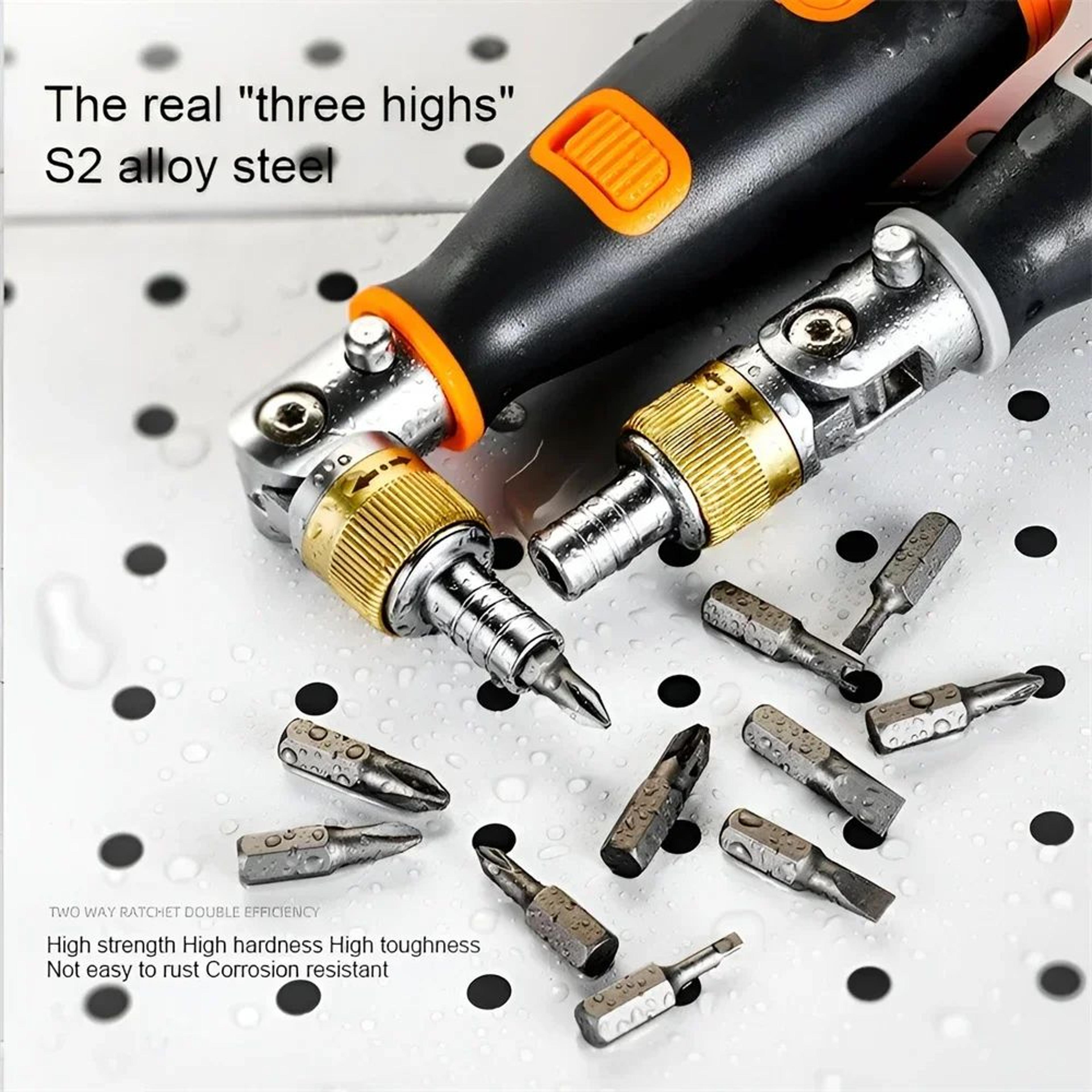 10 In 1 Multi Angle Ratchet Screwdriver Adjustable Angle Repair Tool Set 2