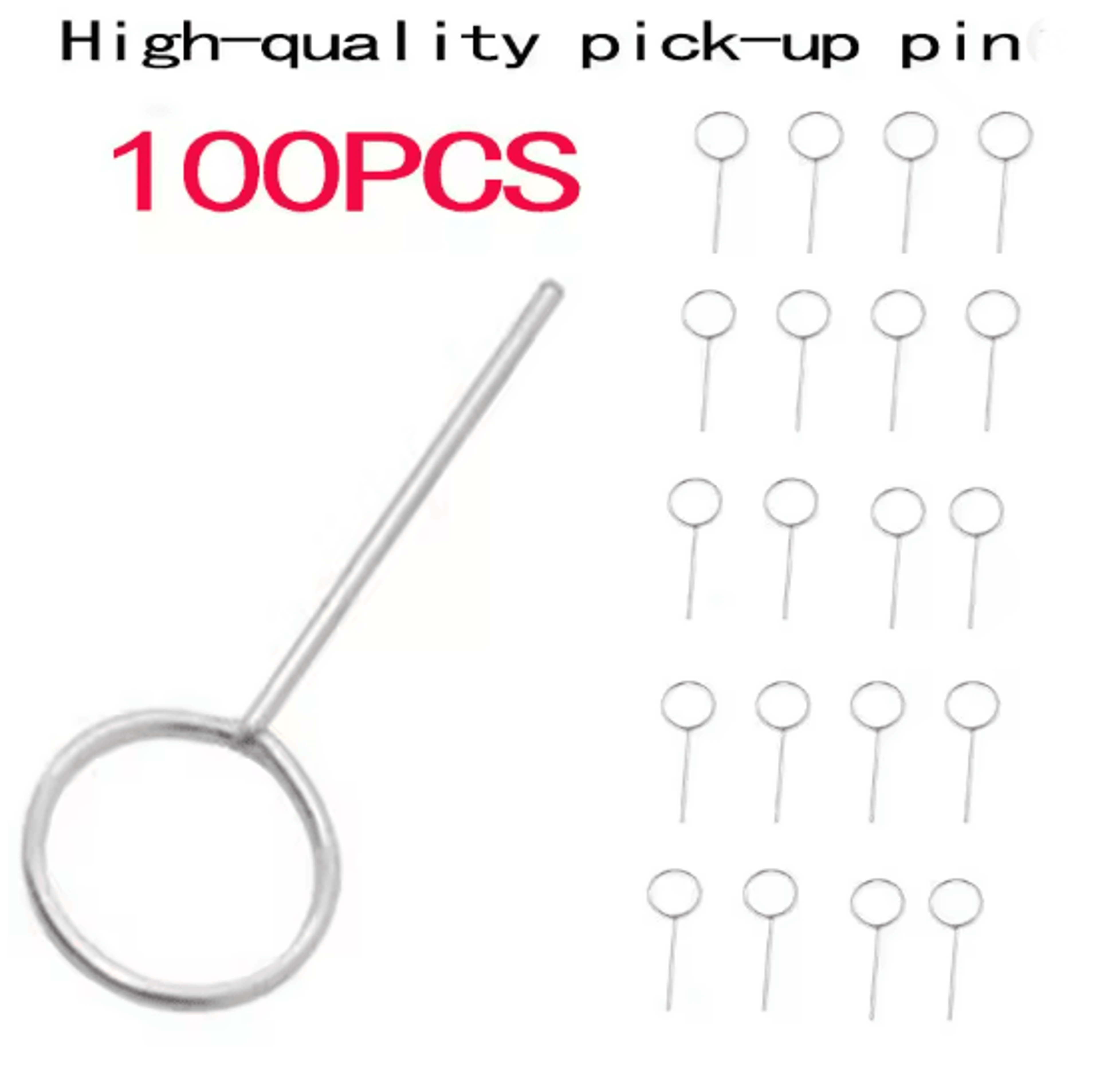 Universal SIM Card Ejector Tool Kit 100 Pack Stainless Steel SIM Tray Removal Pins 3