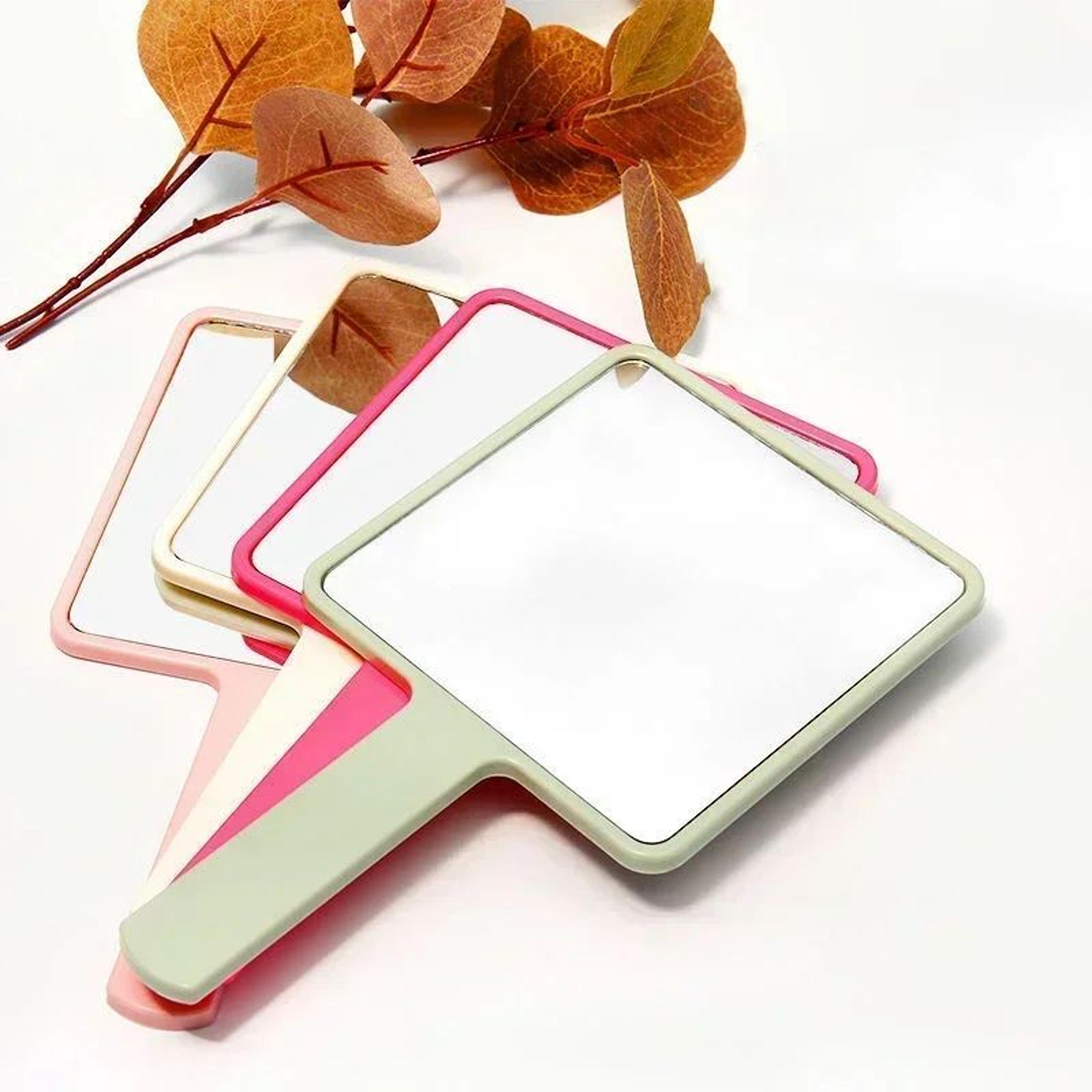 Handheld Makeup Mirror With Handle Square Vanity Mirror For Beauty And Salon Use 1