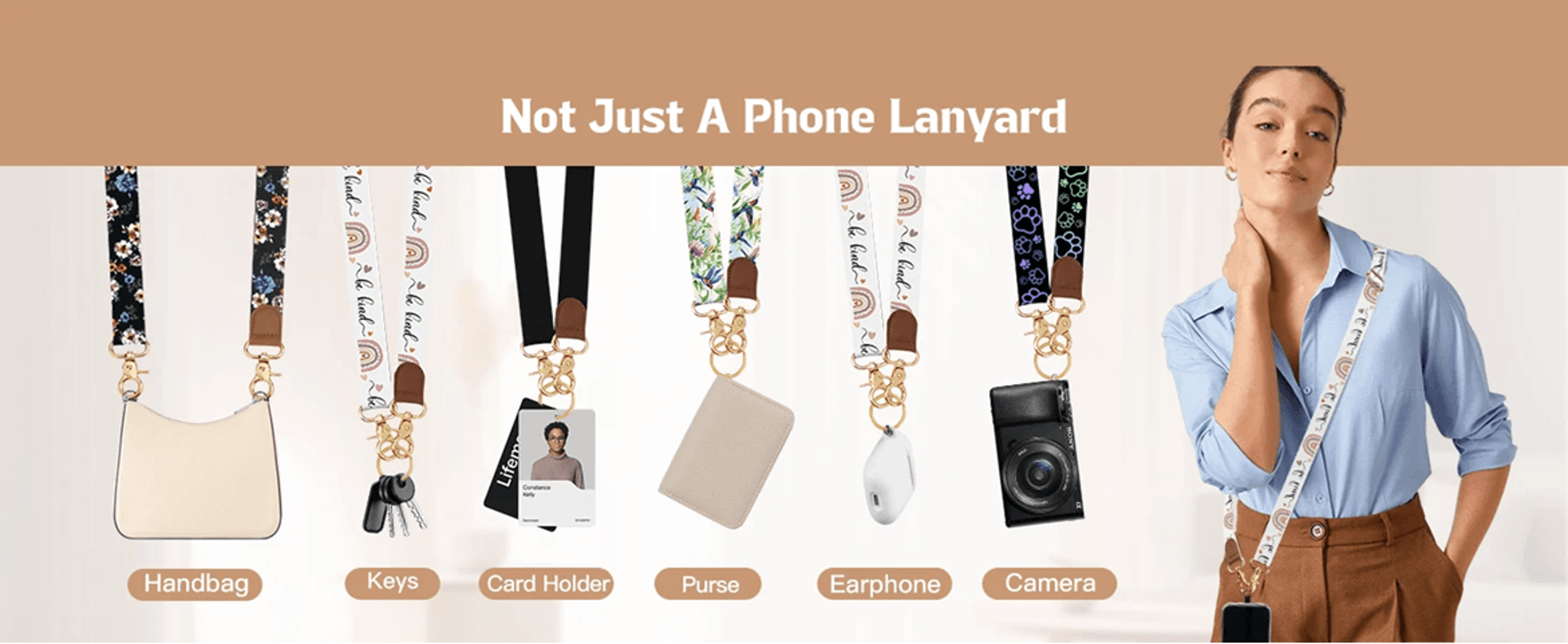 Universal Crossbody Phone Lanyard Adjustable Anti Theft Phone Strap 1