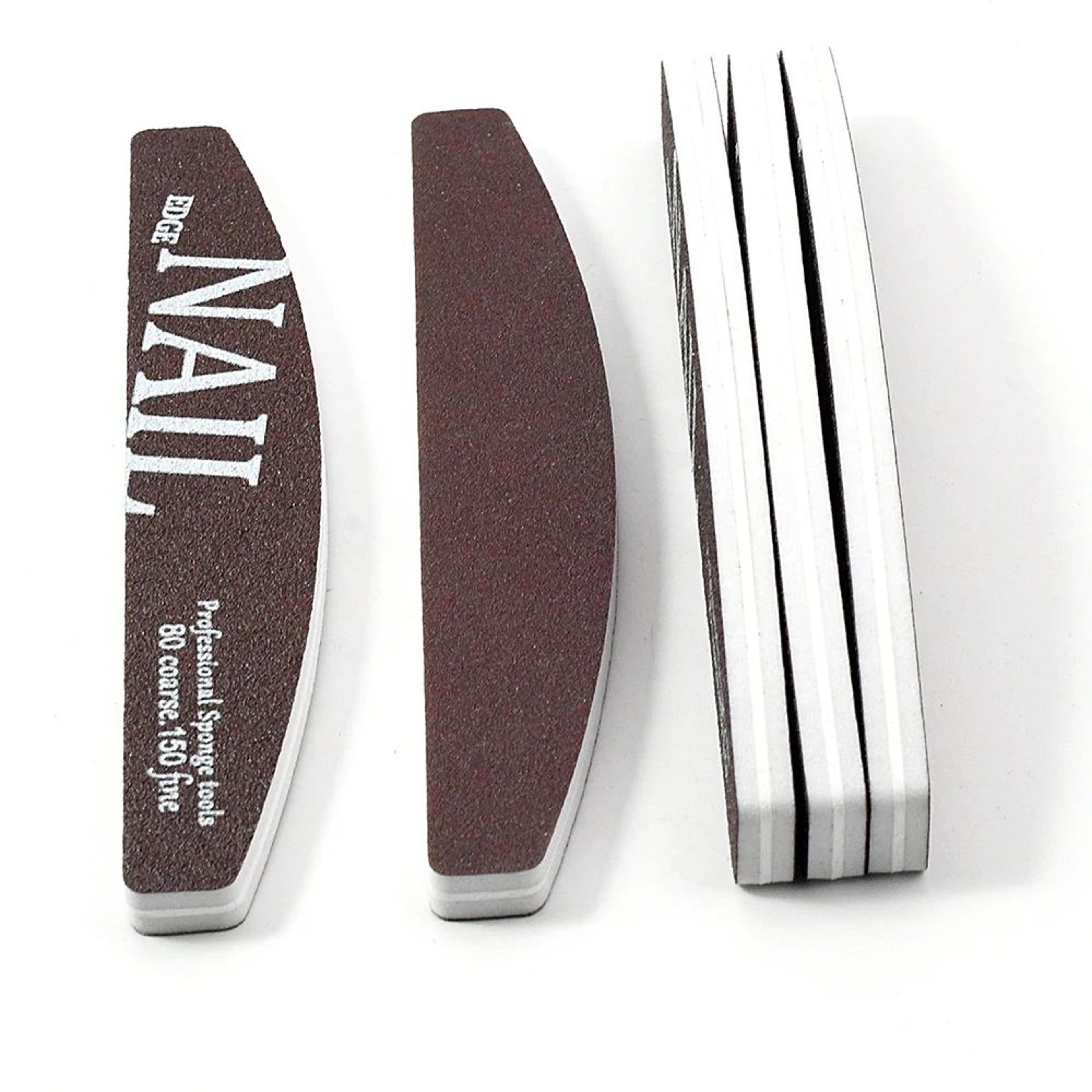 Professional Nail File Buffer 80 To 150 Grit Manicure Pedicure Shaping Files 1
