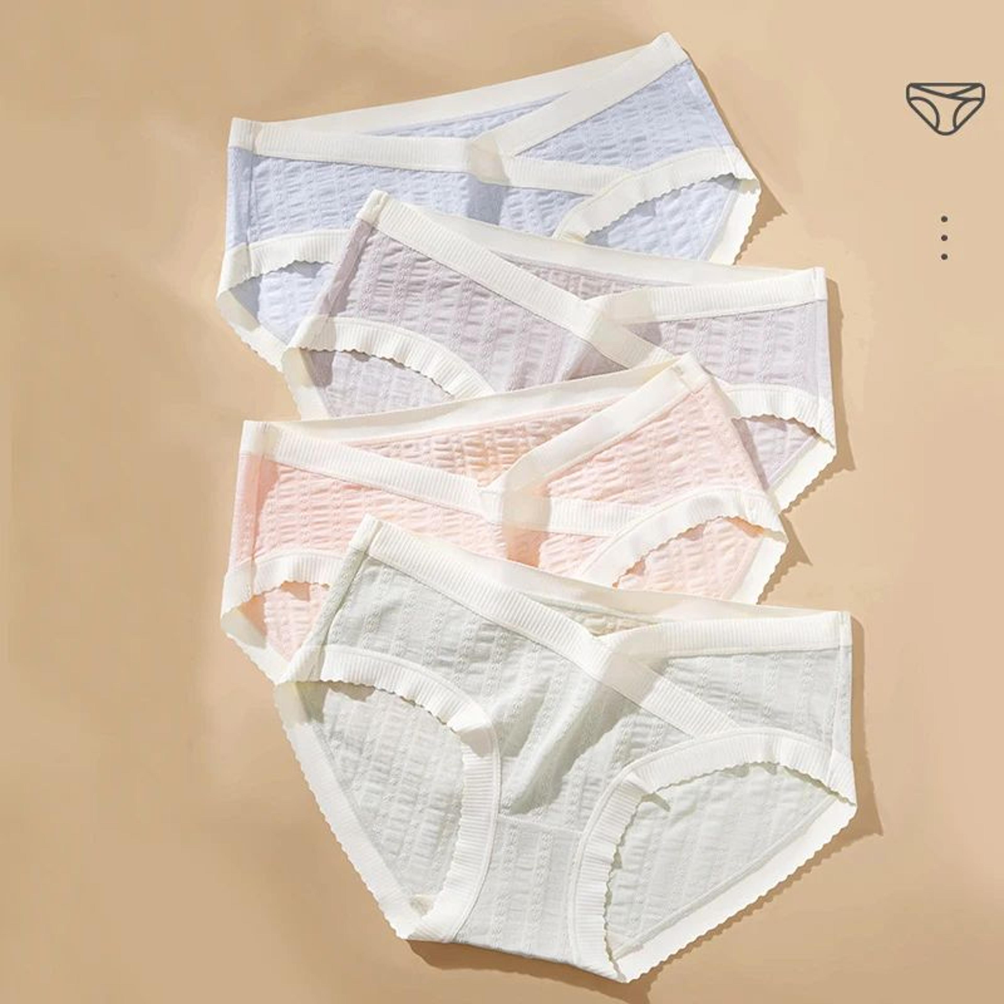 Ice Silk Maternity Panties Breathable Mid Waist Pregnancy Underwear 1