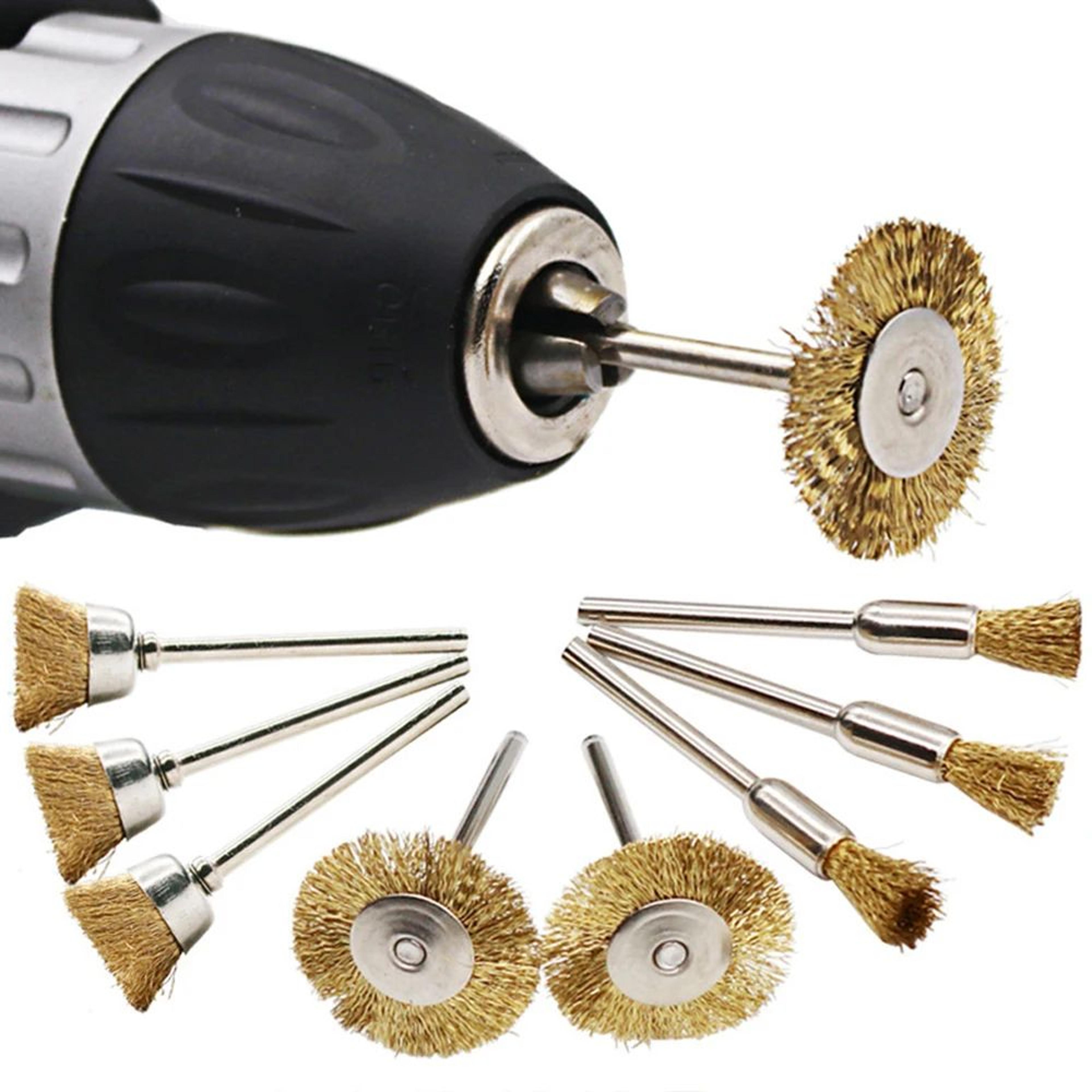 60 Piece Rotary Tool Wire Brush Set Rust Removal And Polishing Kit 2