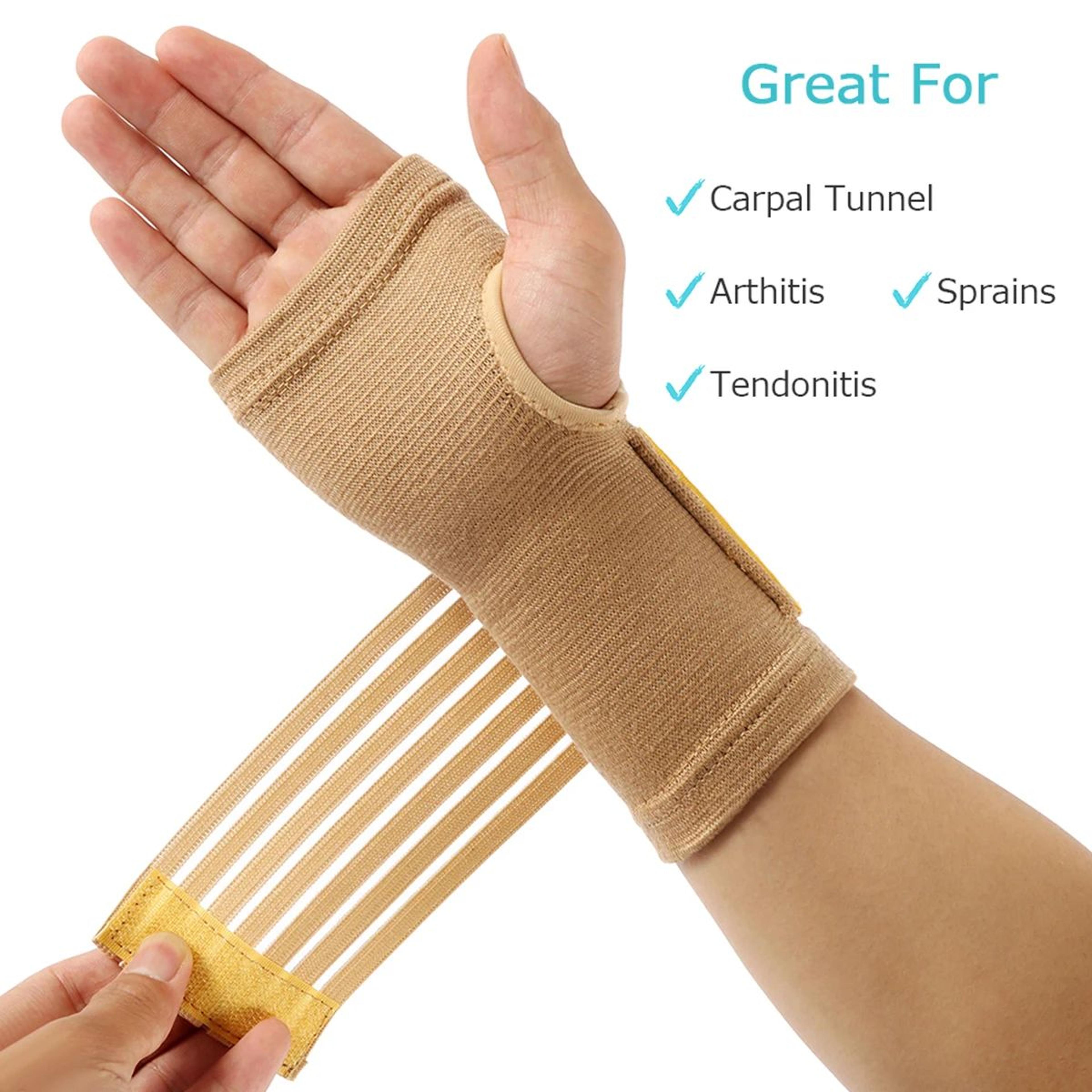 elastic wrist support band for pain relief and sports protection
