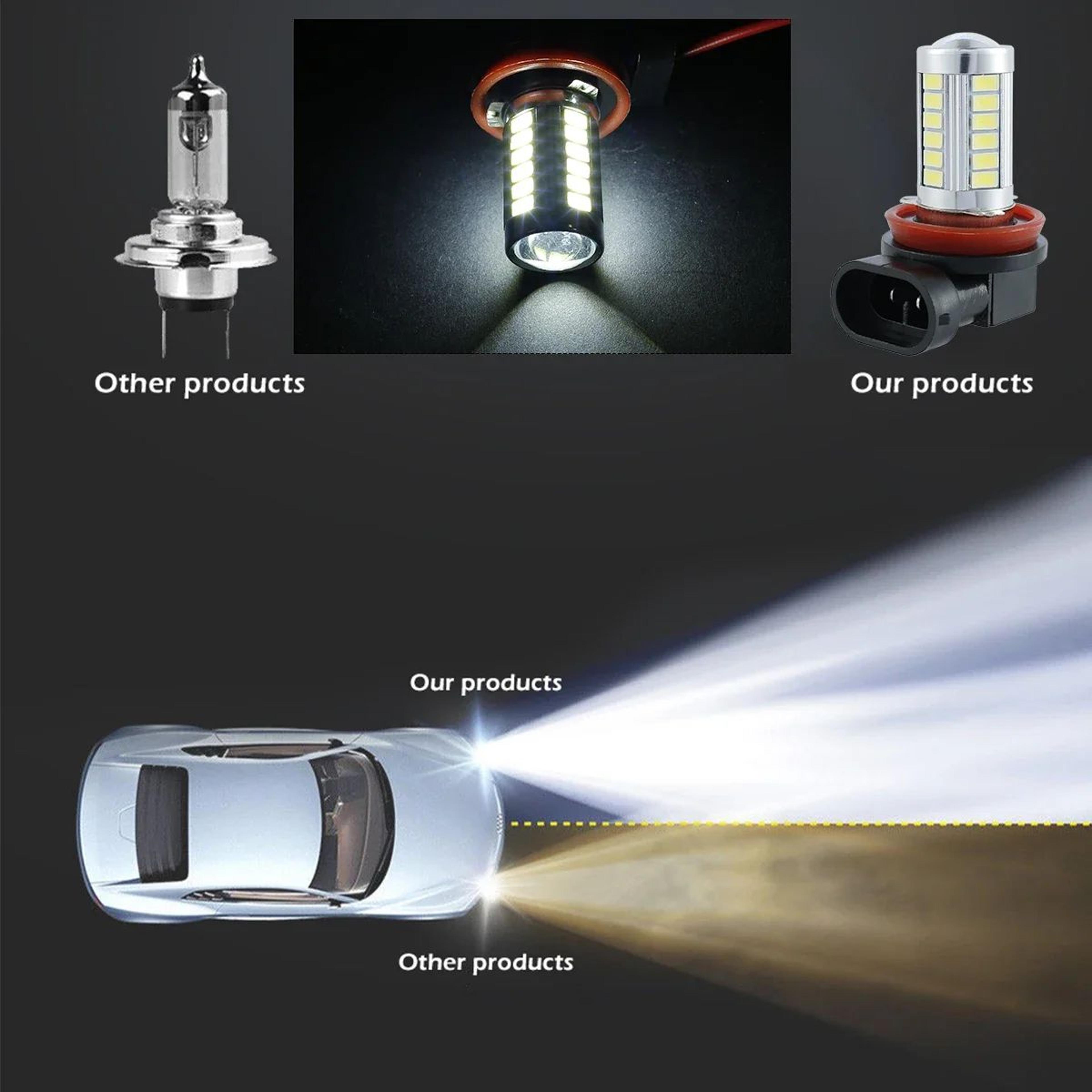 LED Fog Light Bulbs H8 H11 6000K Bright White Car Driving Lights 1