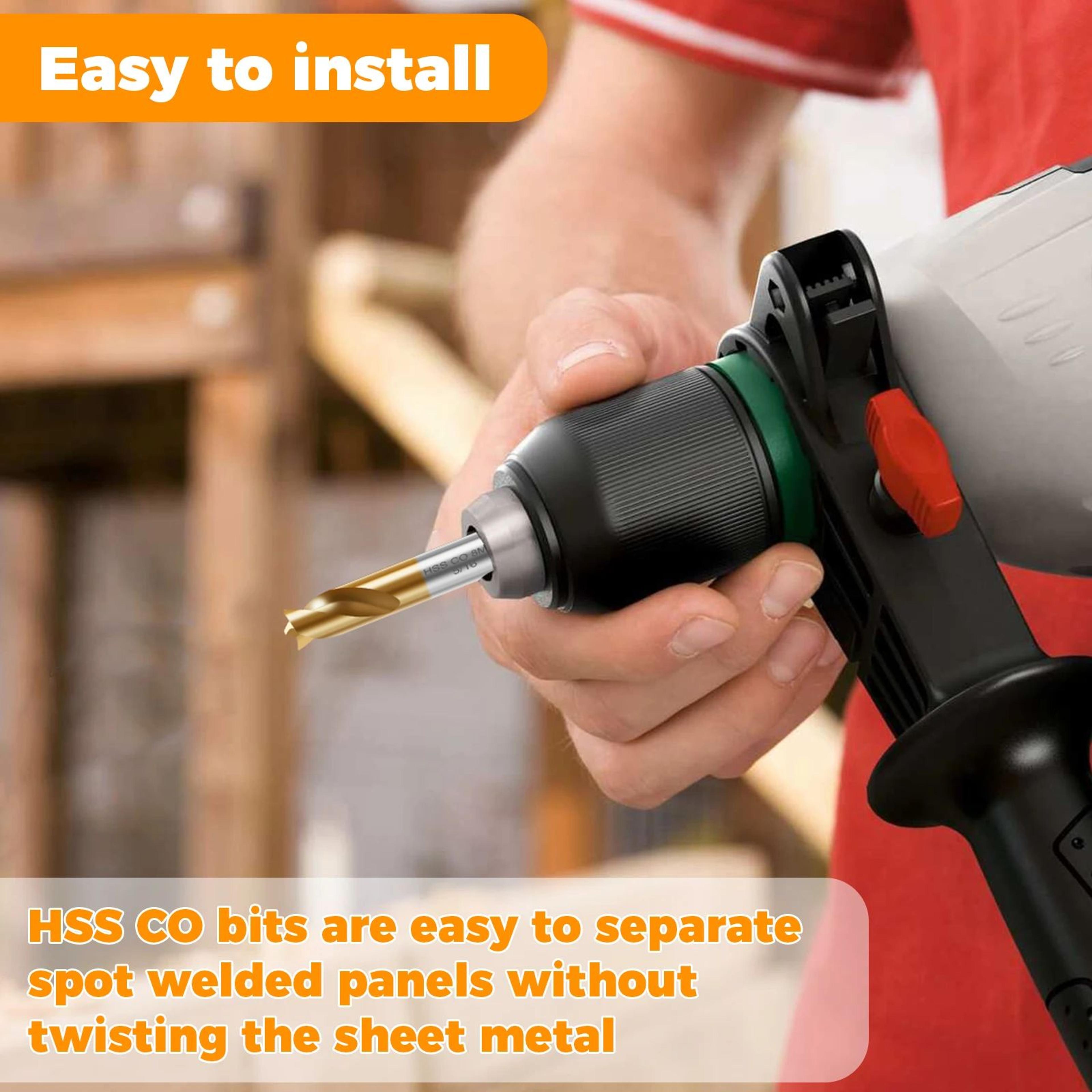 Cobalt Spot Weld Drill Bit Set For Fast And Clean Weld Removal 2