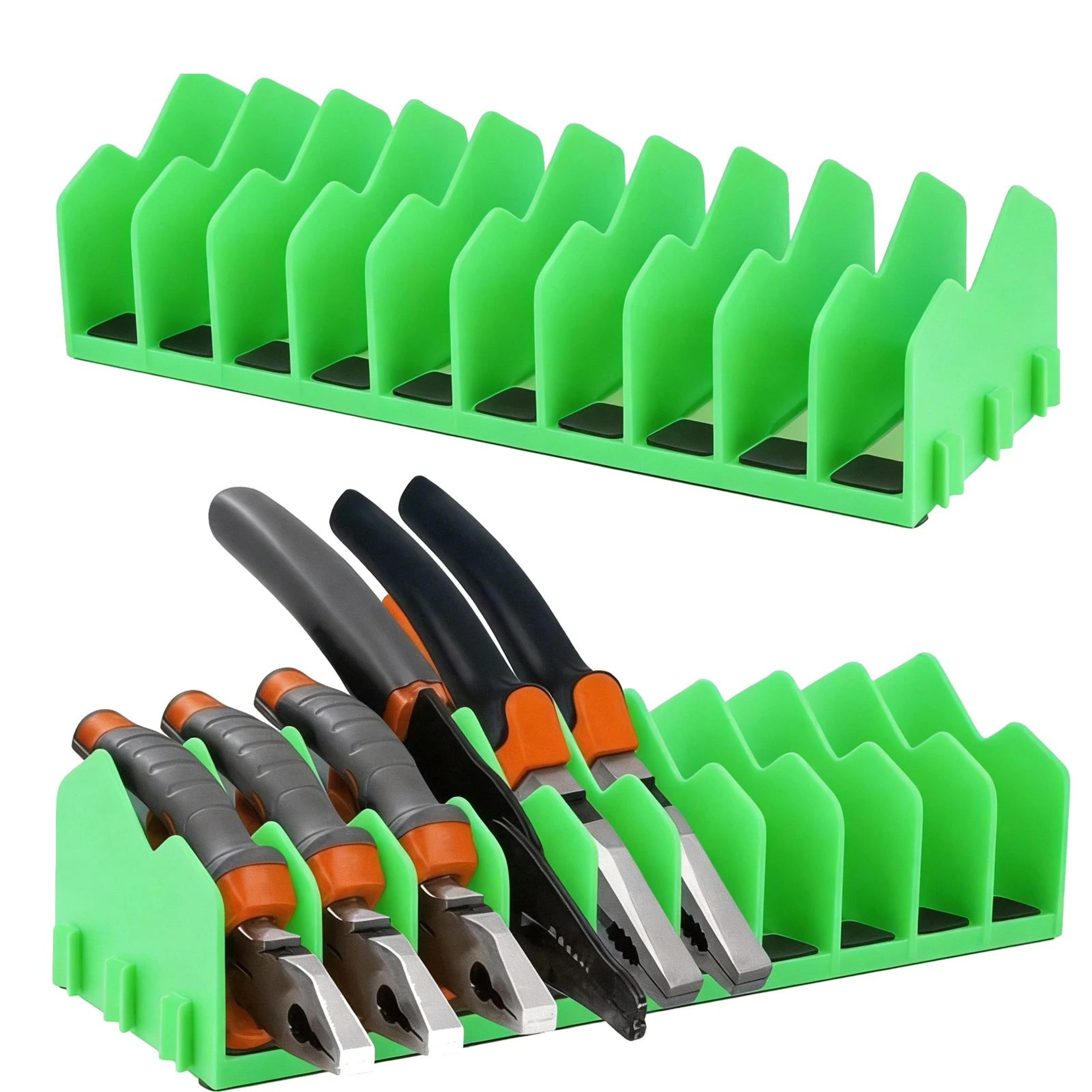 10 slot plier organizer rack for toolbox drawer non slip tool storage