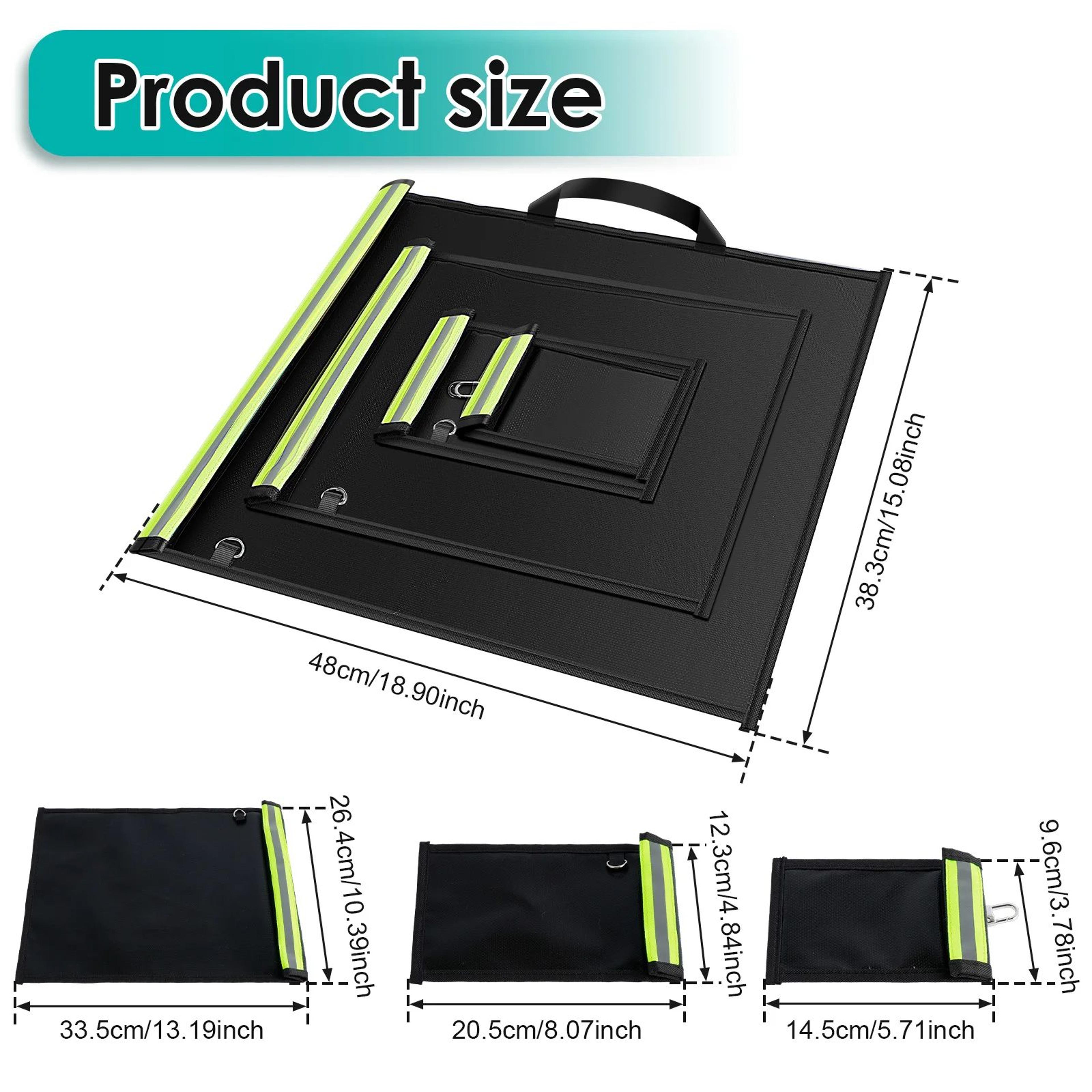 Faraday Bag Signal Blocking Pouch Set For Phone Keys RFID Protection 5