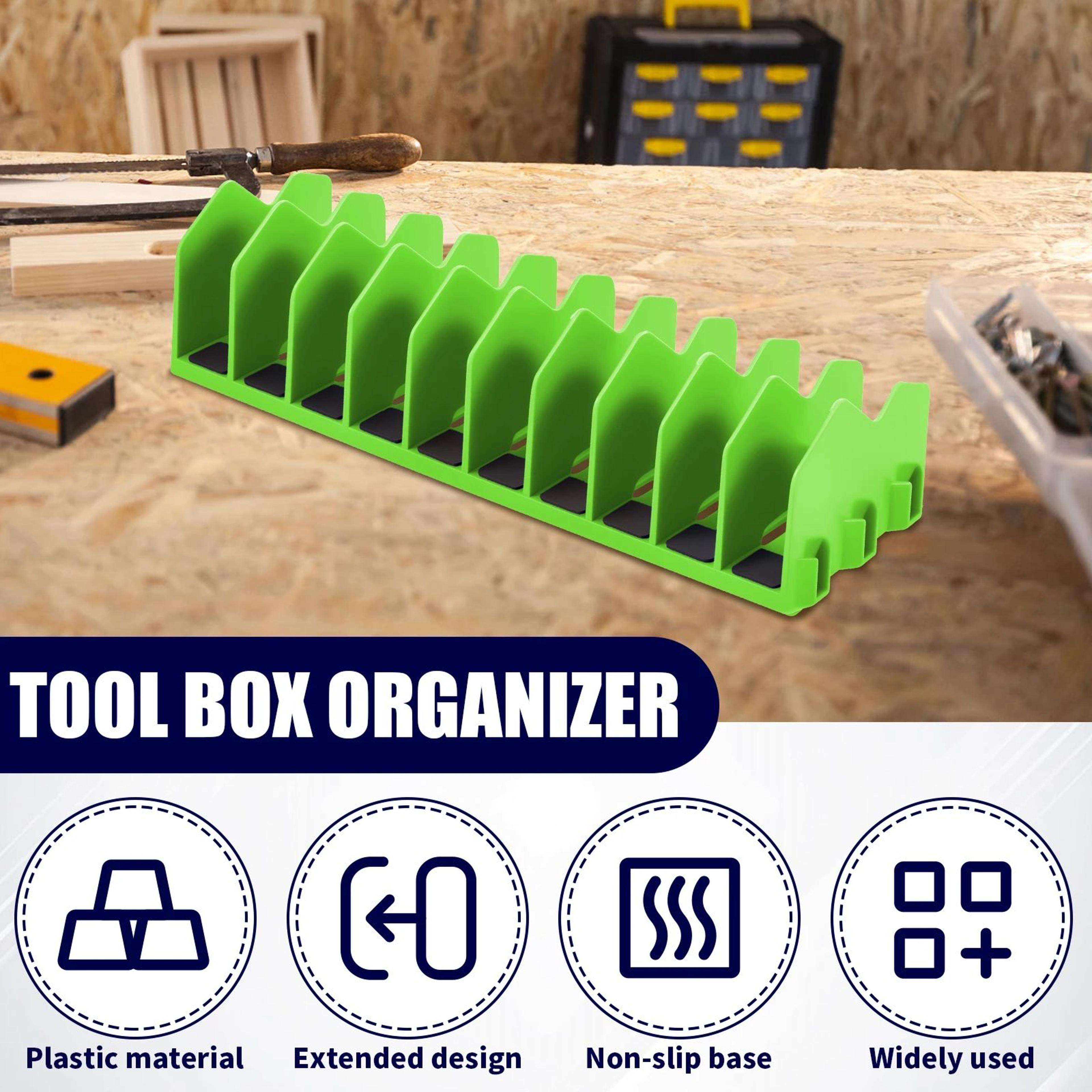 10 Slot Plier Organizer Rack Non Slip Toolbox Storage Holder Set 2