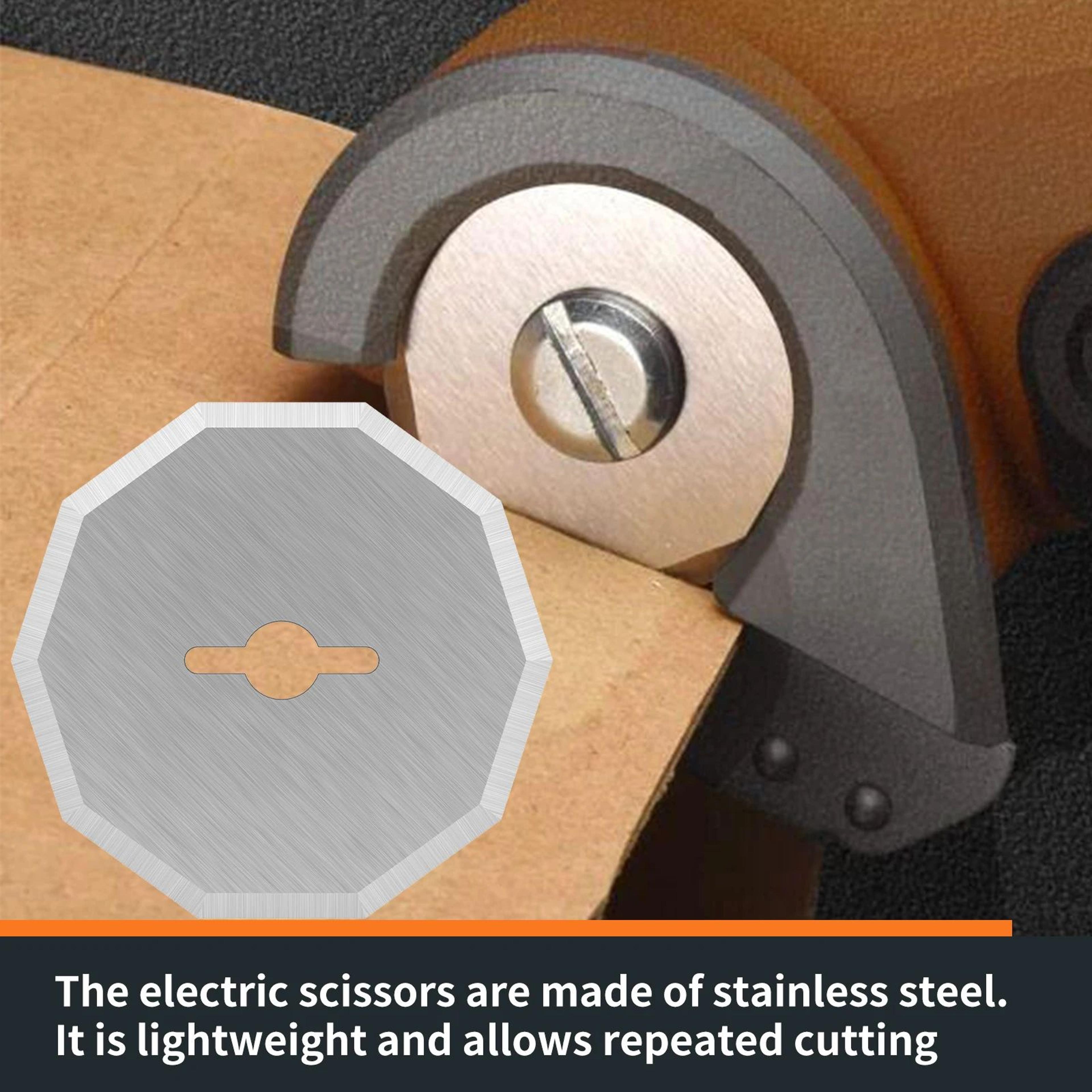 Rotary Blade Replacement For Electric Scissors Tungsten Steel Cutting Discs Set 4